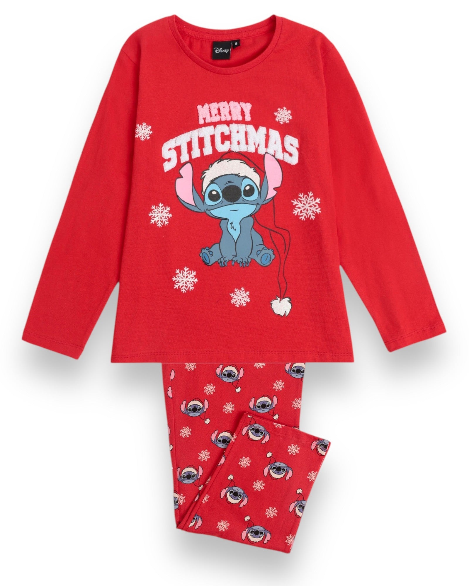 Stitch Pigiami Disney Invernali Pigiama Bambina Natalizio Disney