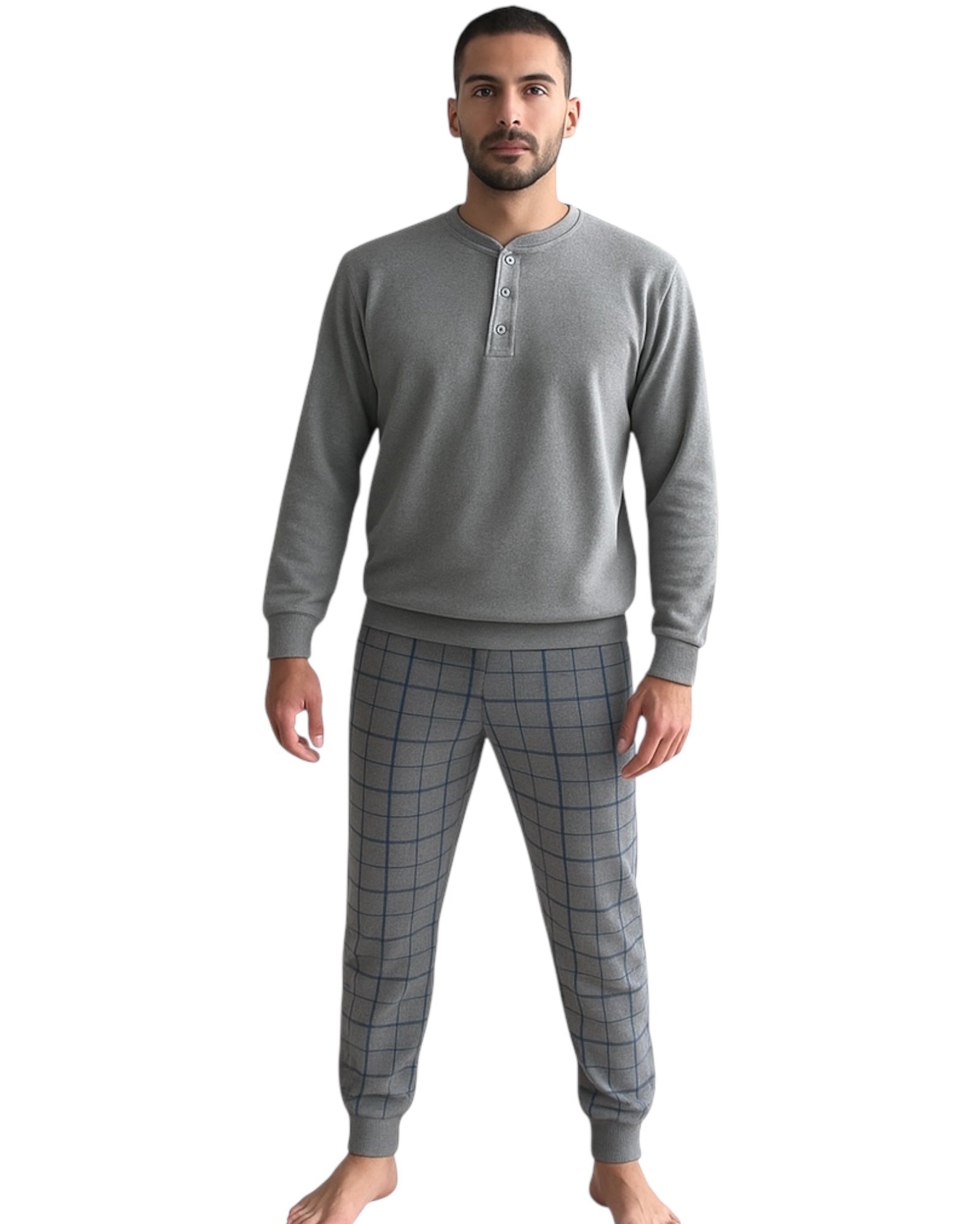 Pigiama uomo invernale in punto milano Buccia di Mela I 8864