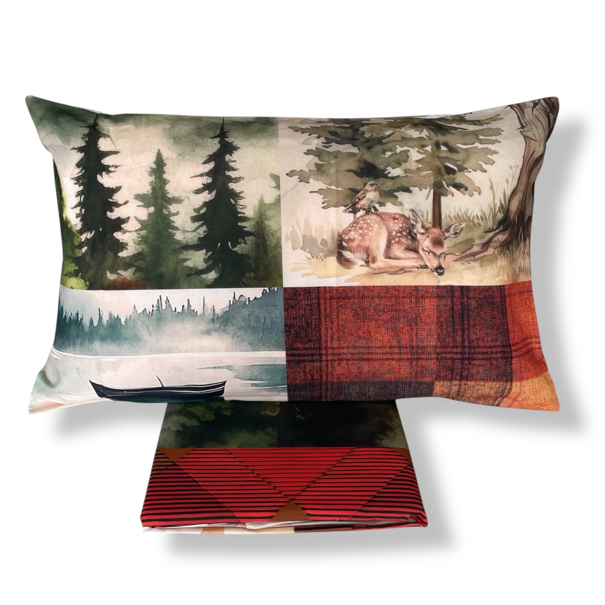 Zambaiti Parure copripiumino Matrimoniale Art. Montes 100% Cotone