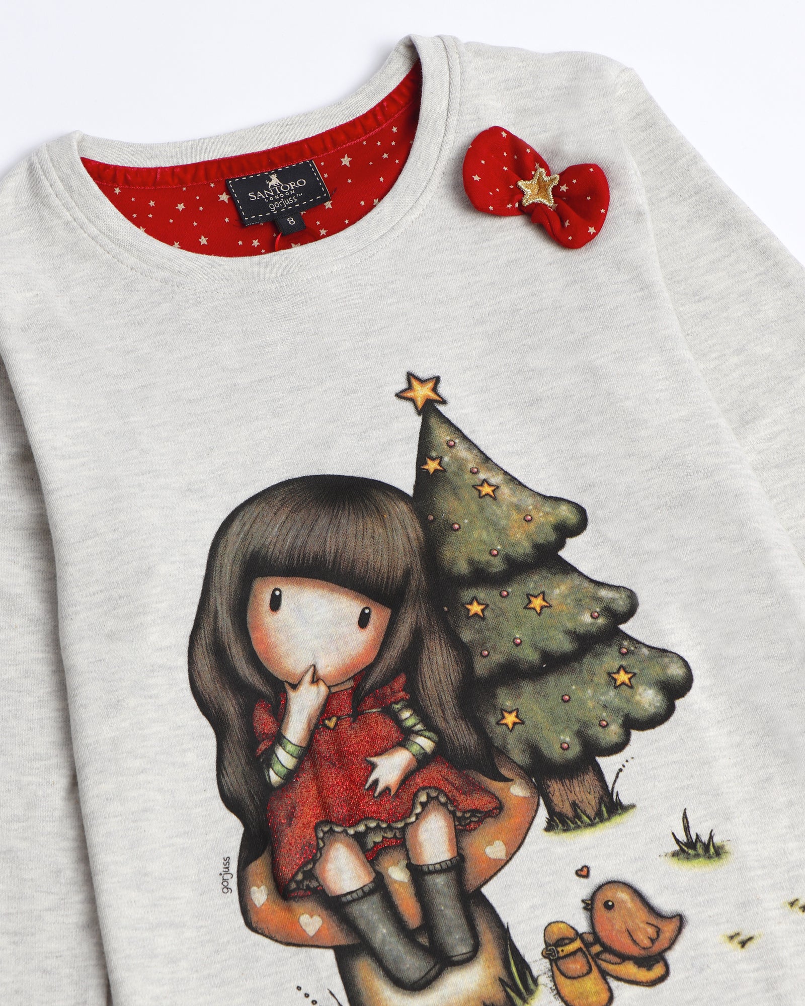 Pigiama Bambina Santoro Gorjuss invernale in caldo cotone Art. 60846