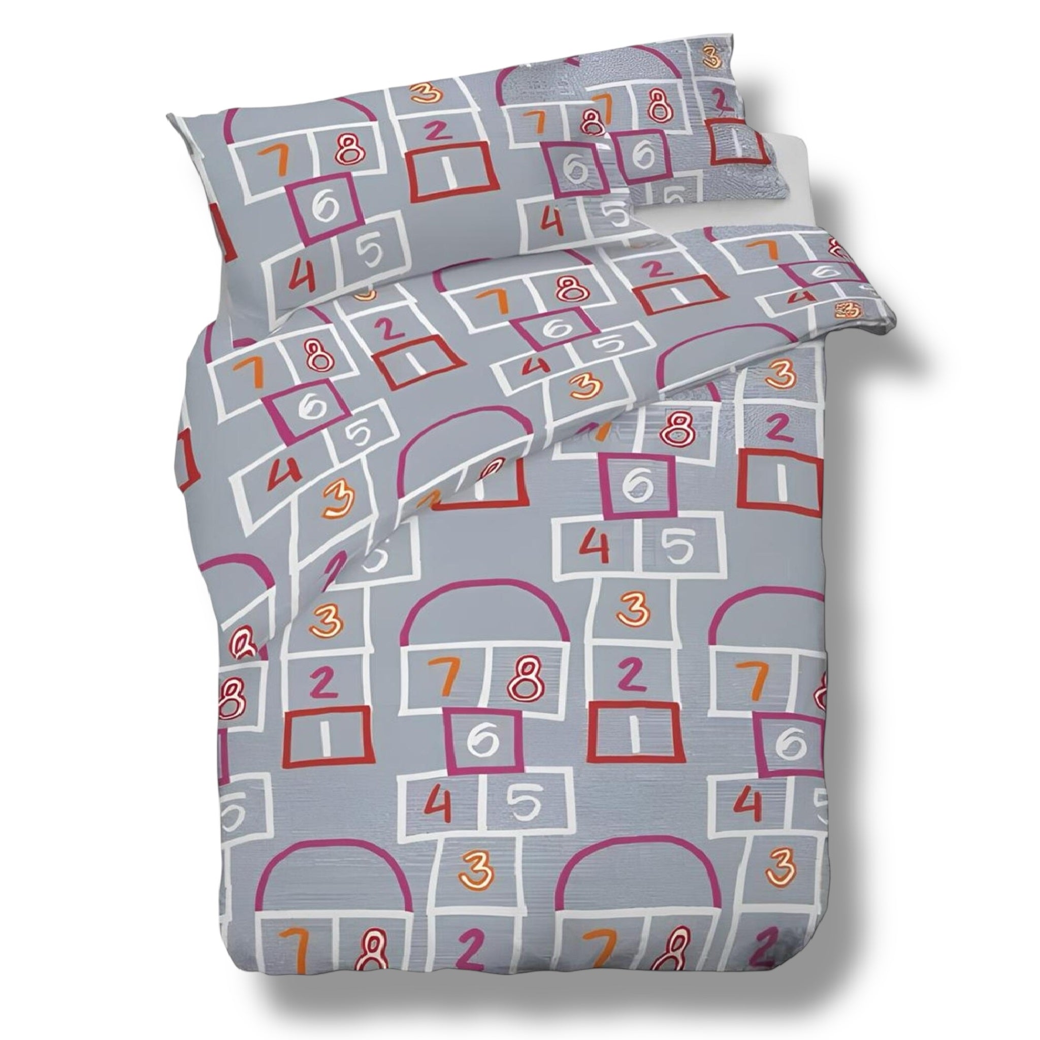 Zambaiti Parure copripiumino Letto Singolo Art. Mondo 100% Cotone