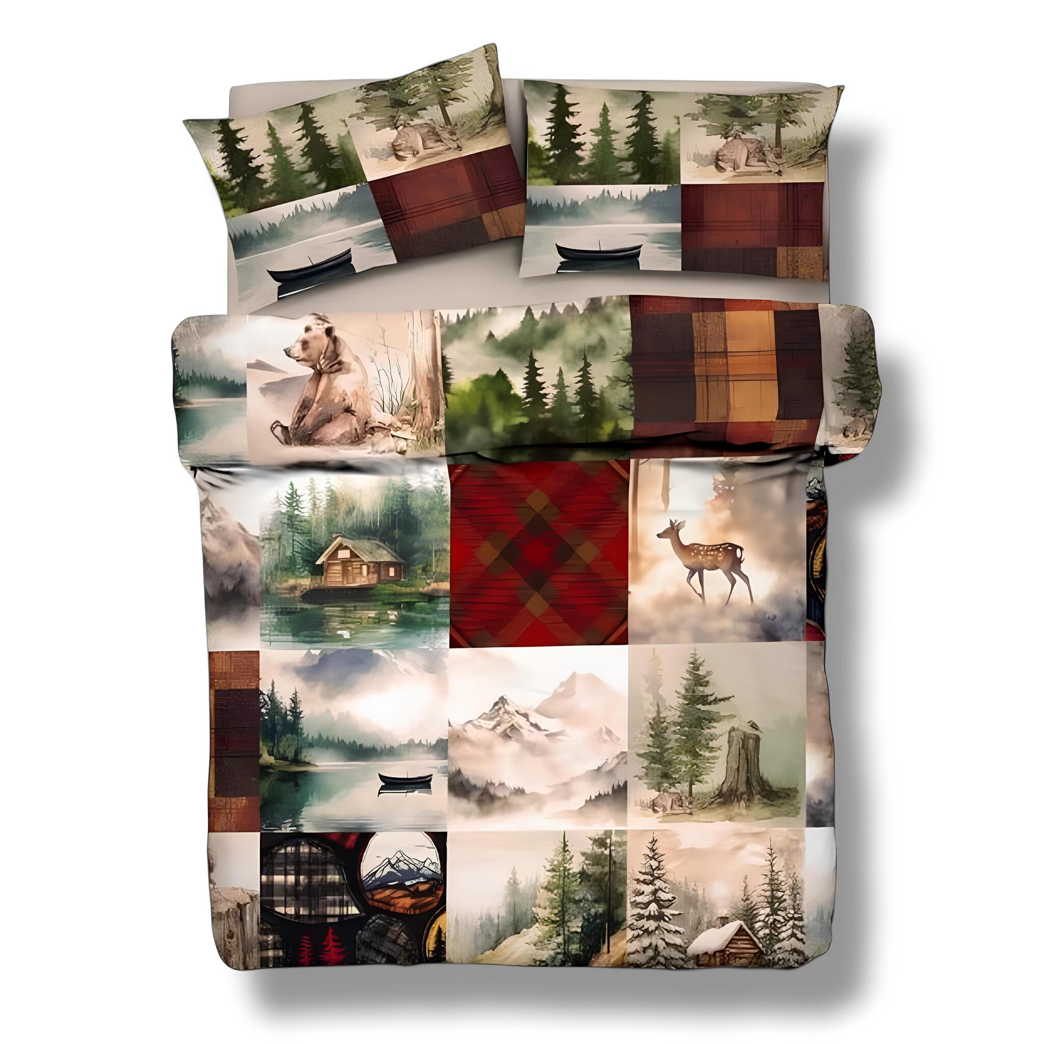 Zambaiti Parure copripiumino Letto Singolo Art. Montes 100% Cotone