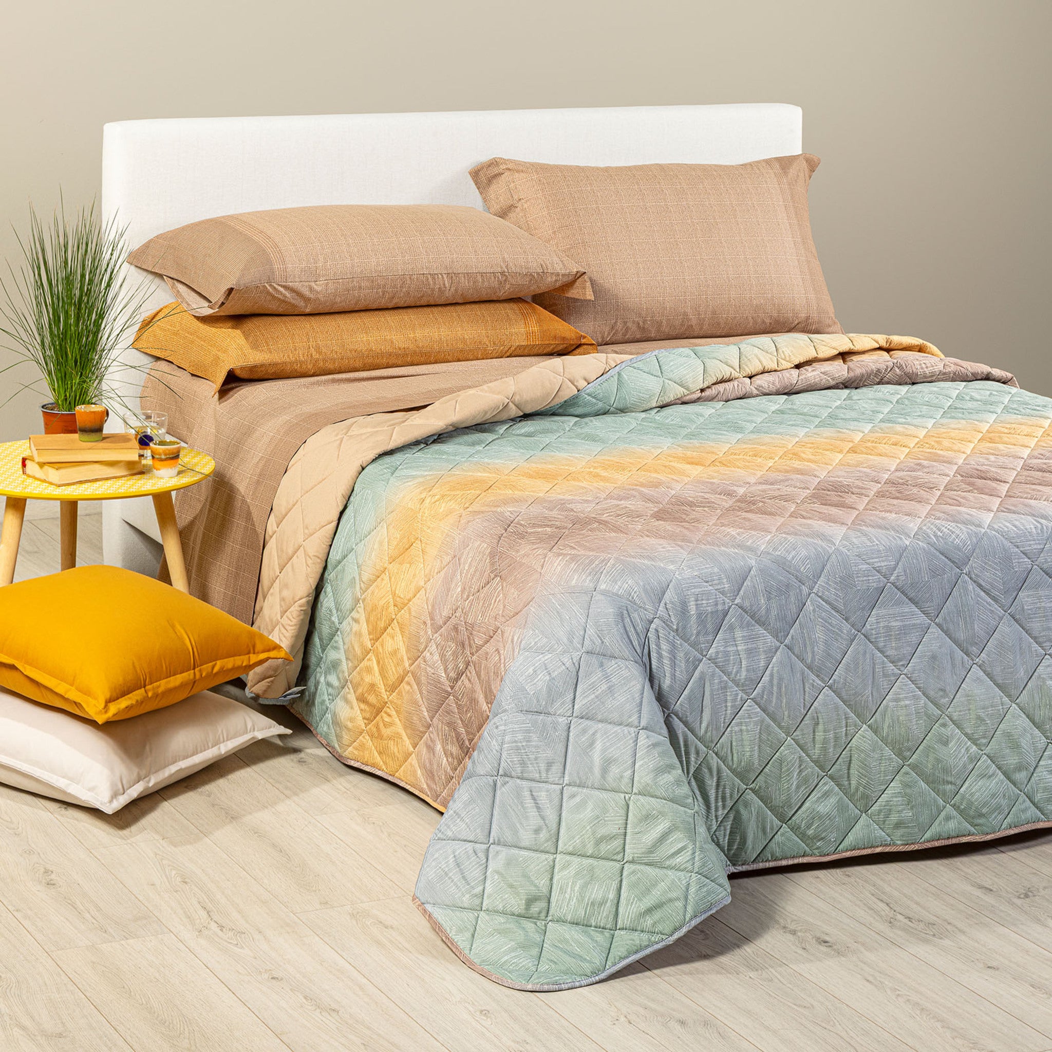 Copriletto Trapuntato Caleffi in microfibra Art. Atlantis Dimensioni Varie