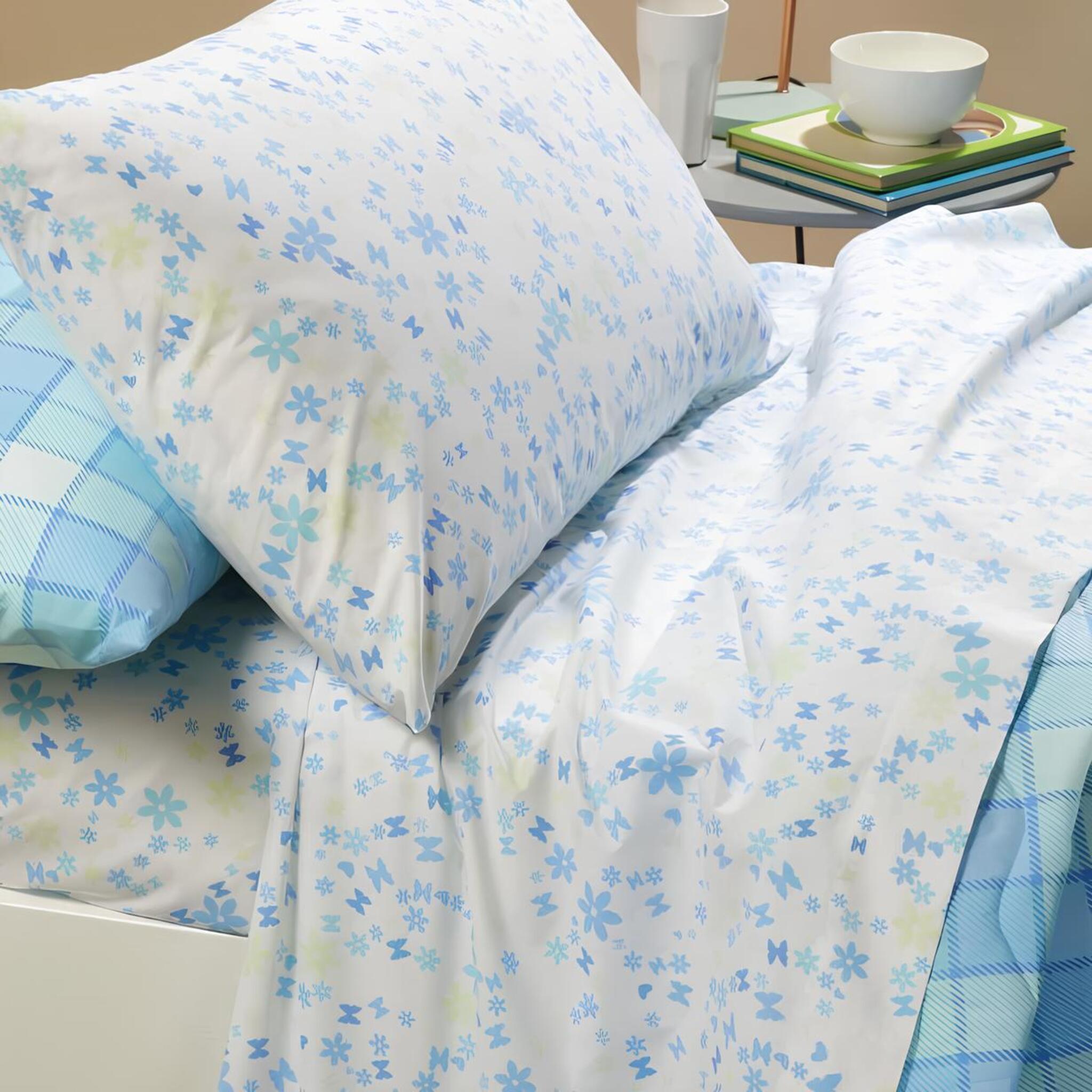 Caleffi queen size bed sheet set in cotton art. Biba