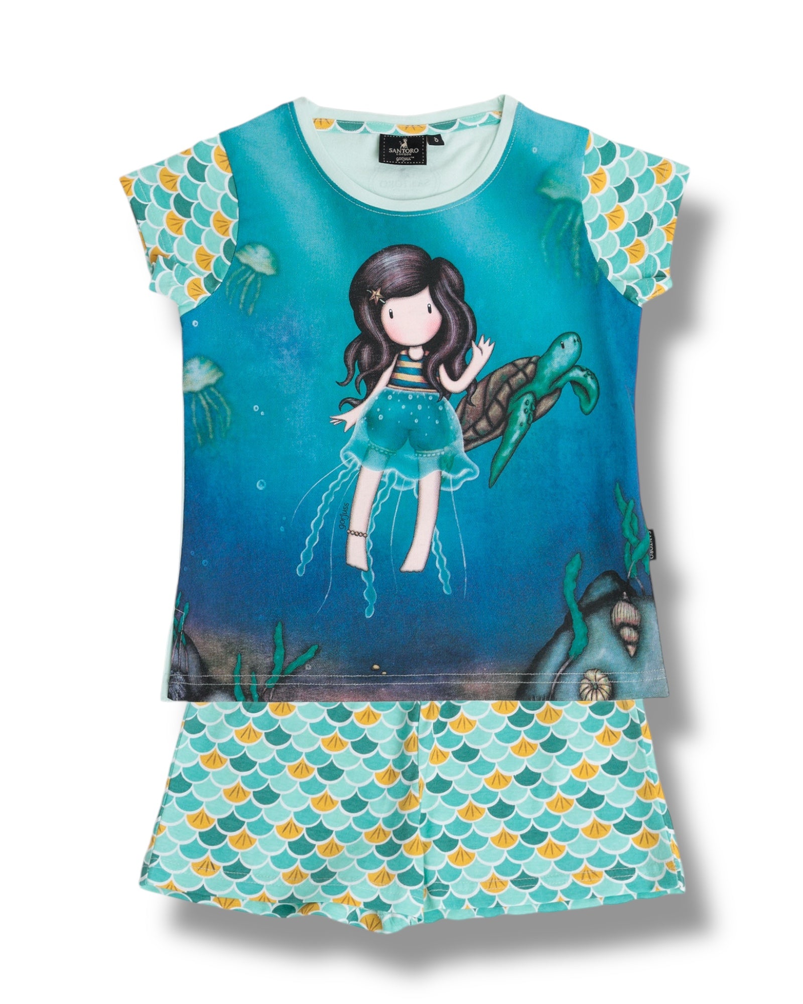 Pigiama bambina estivo Santoro Gorjuss in Cotone Art. 63407