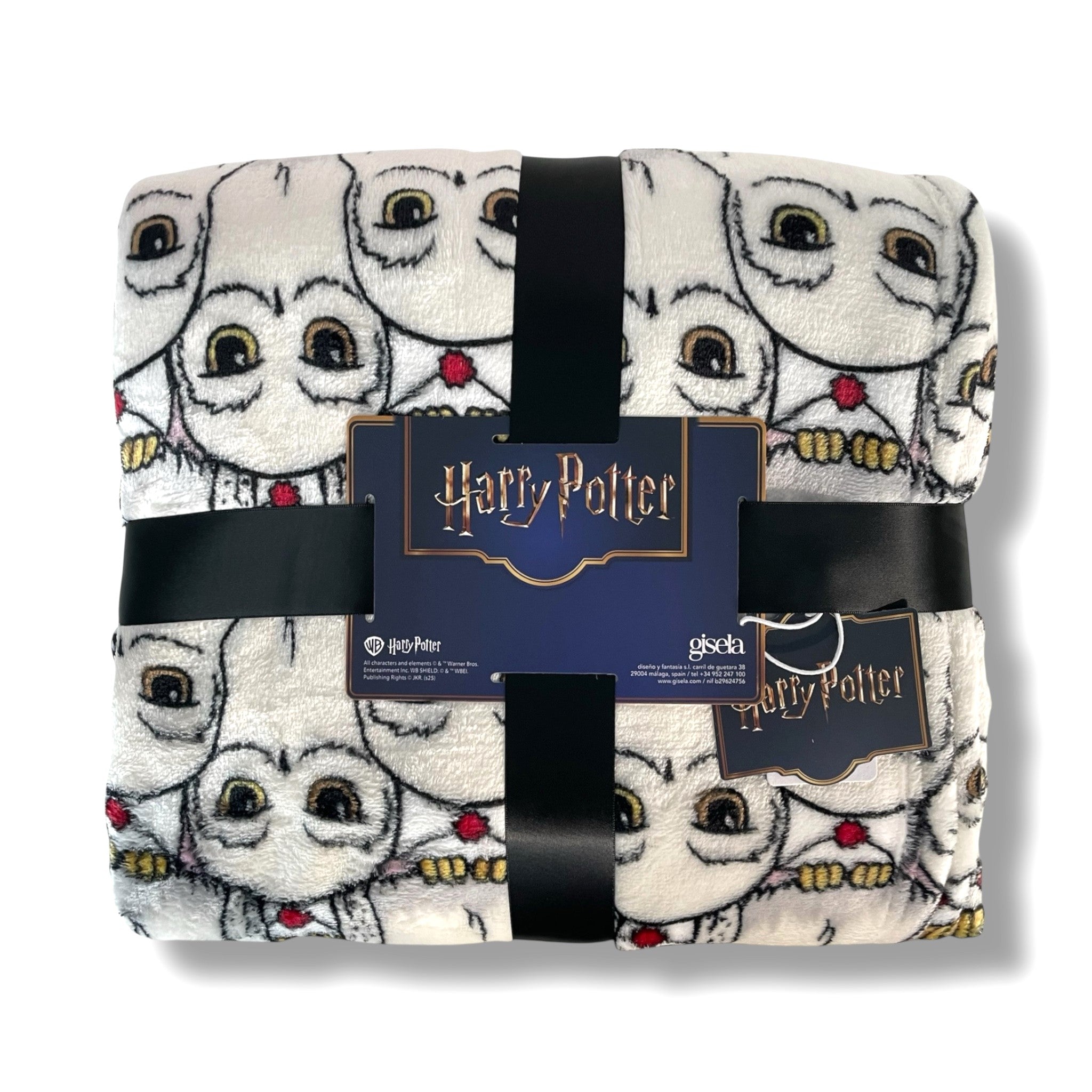 Plaid invernale Harry Potter in velluto con stampa Edvige Art. 50096