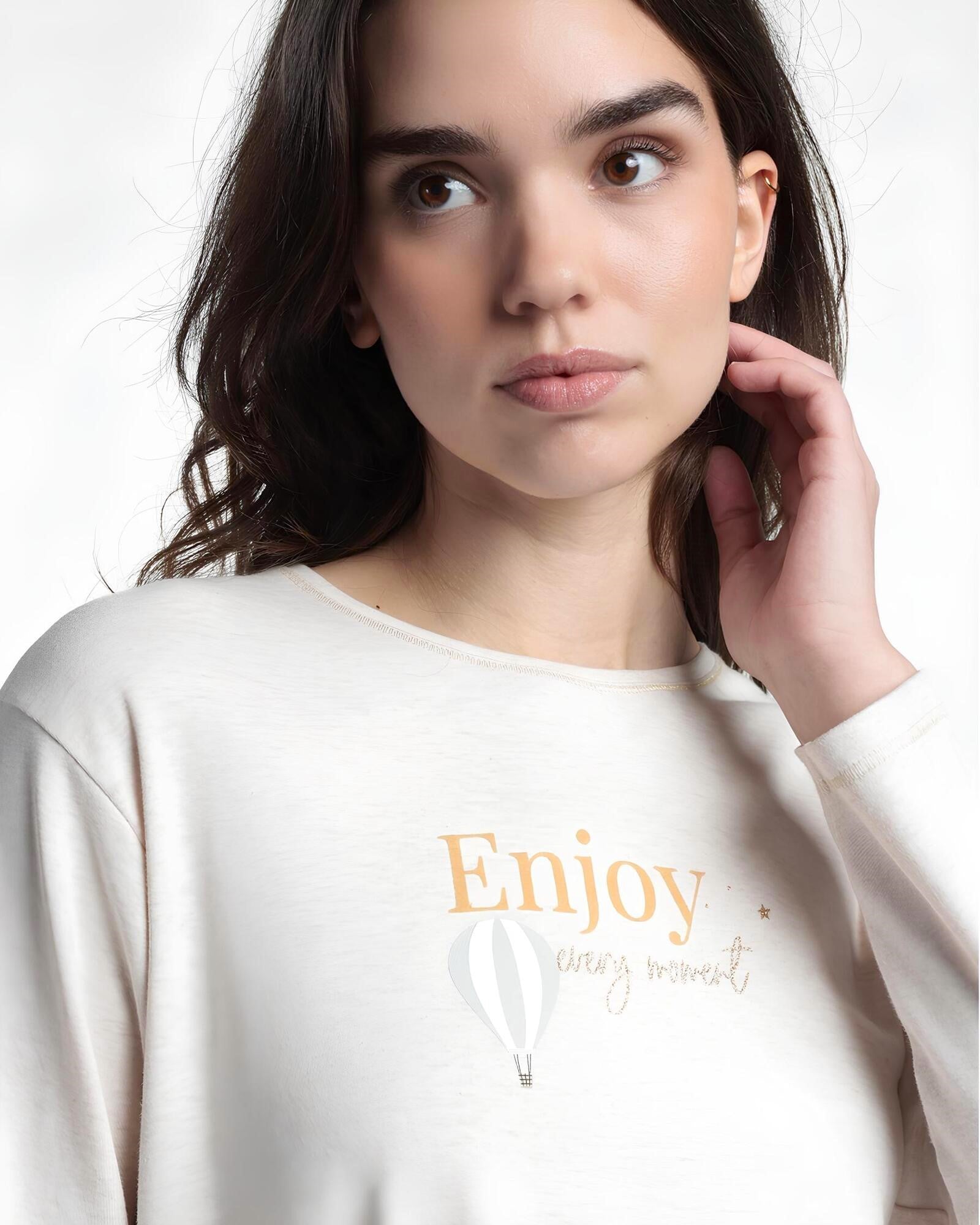 Pigiama donna invernale in caldo cotone di Admas Art. 63589