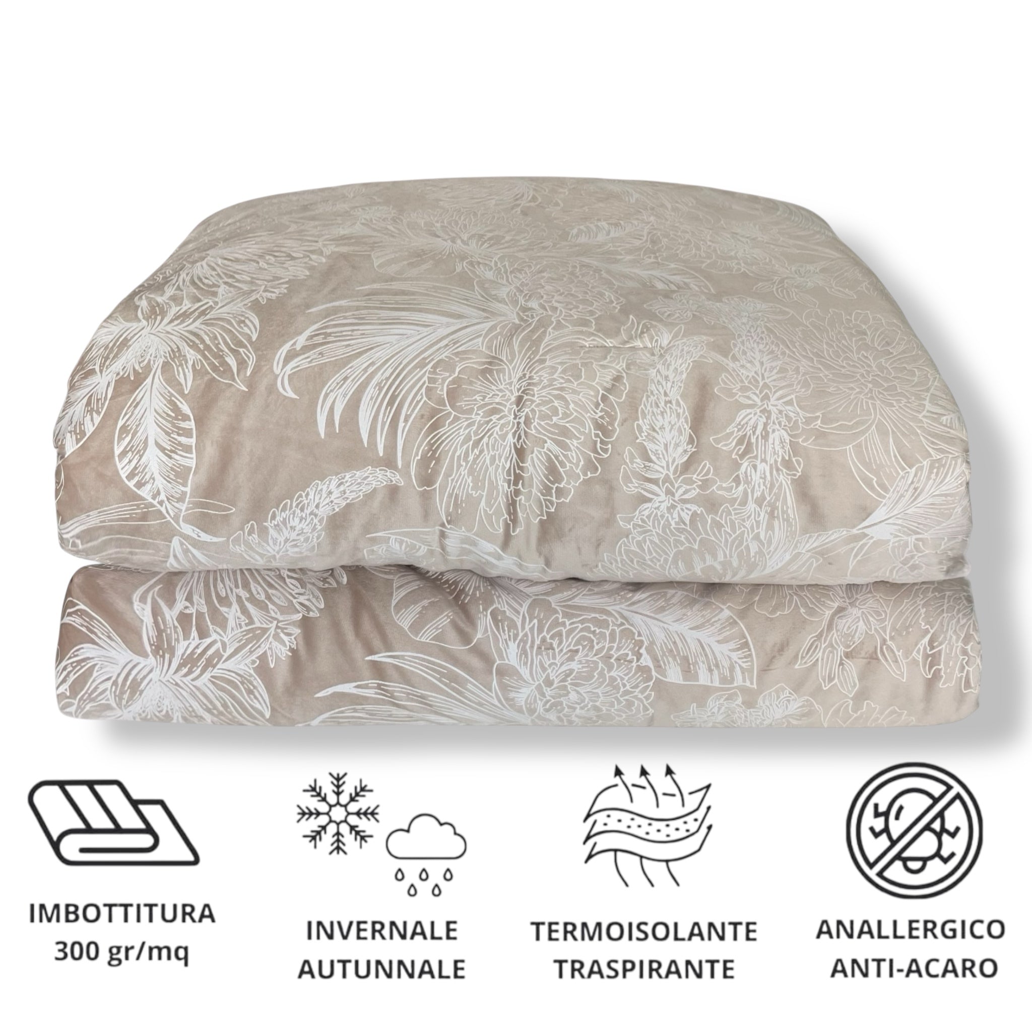 Mirabello double winter quilt in cotton percale Art. Louisiana