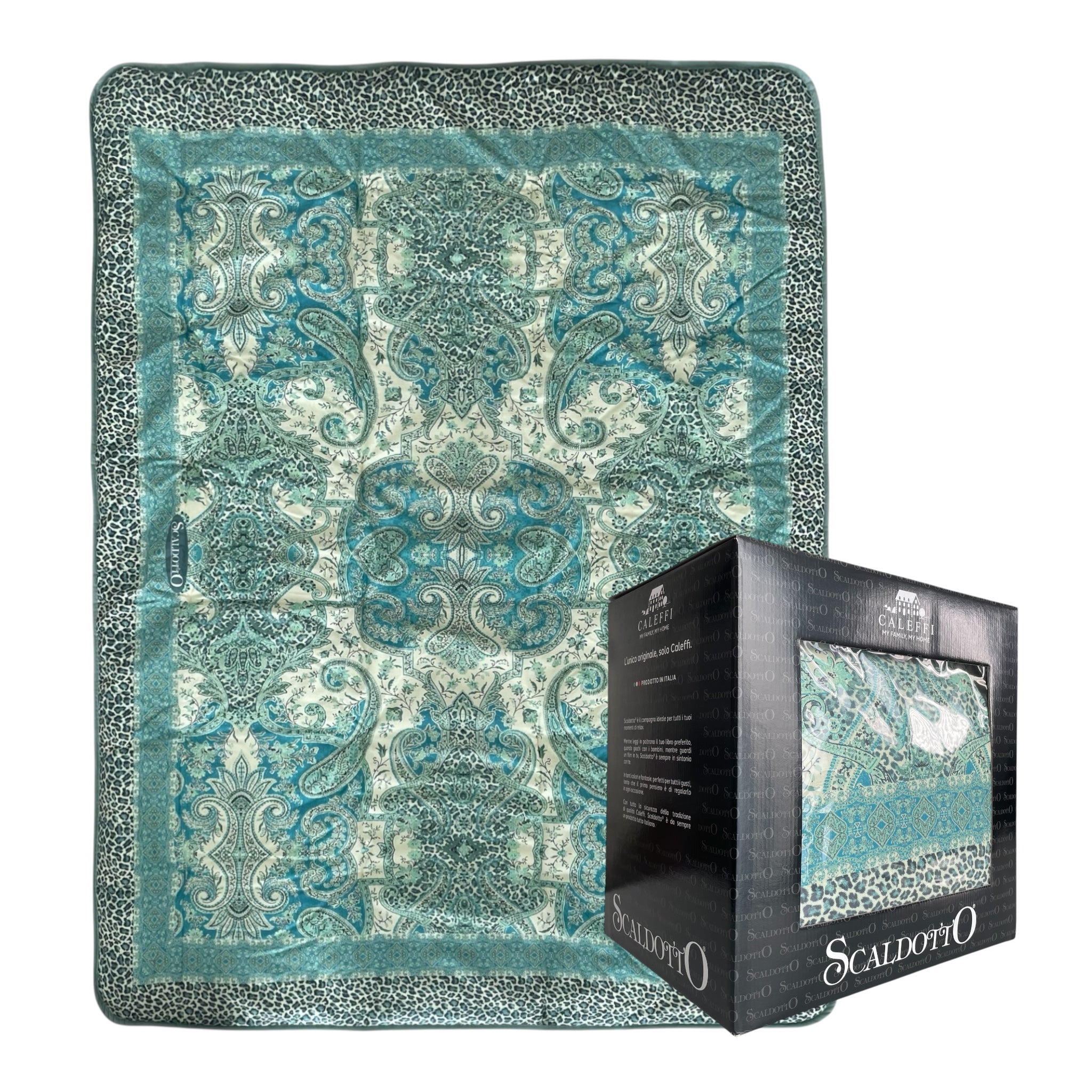 Caleffi Scaldotto Belmond Plaid Imbottito 130x170 cm in 100% Cotone