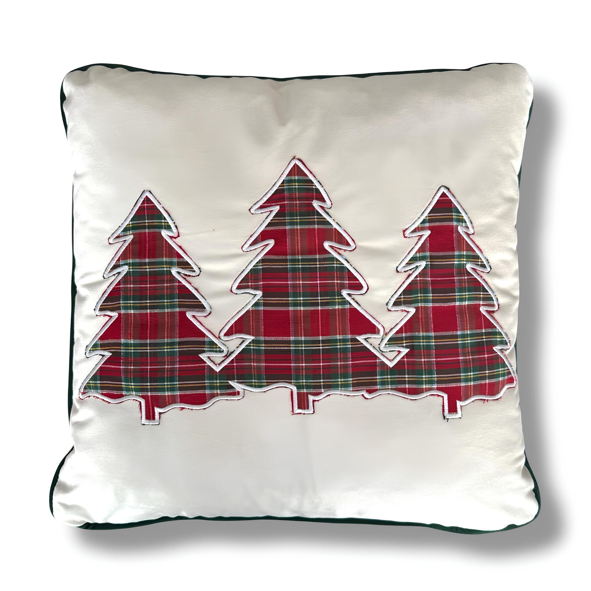 Cuscino decorativo Natalizio Buccia di Mela in Velluto Art. Magic Tree