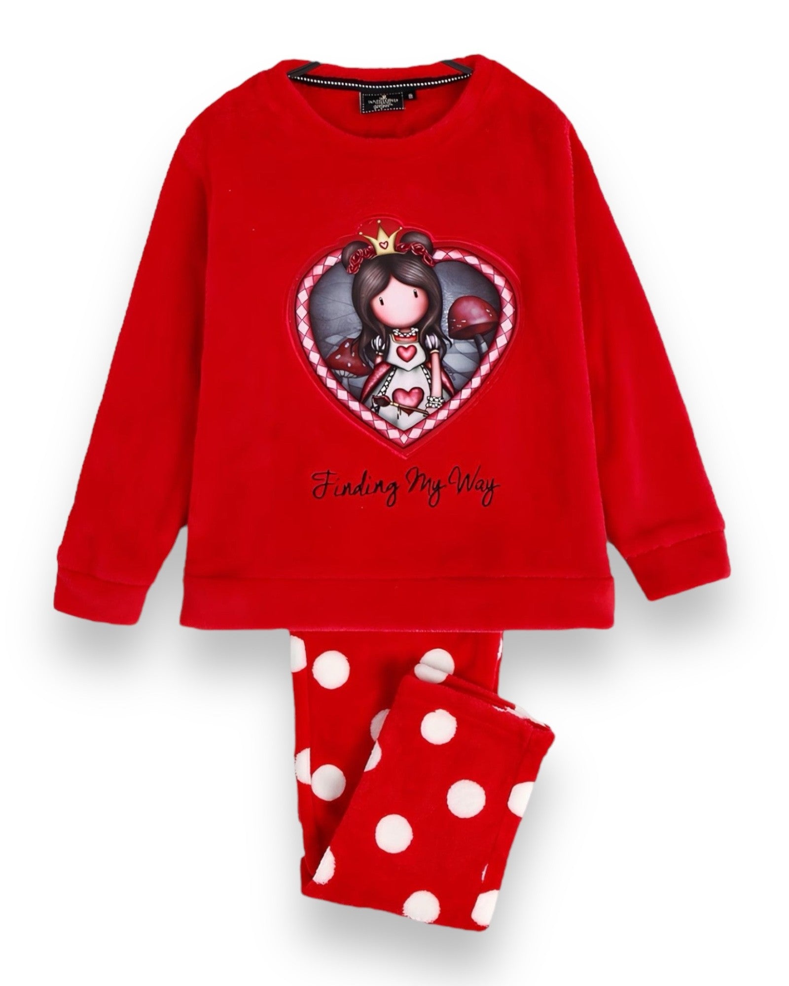 Pigiama Bambina Santoro Gorjuss invernale coral fleece Art. 56618