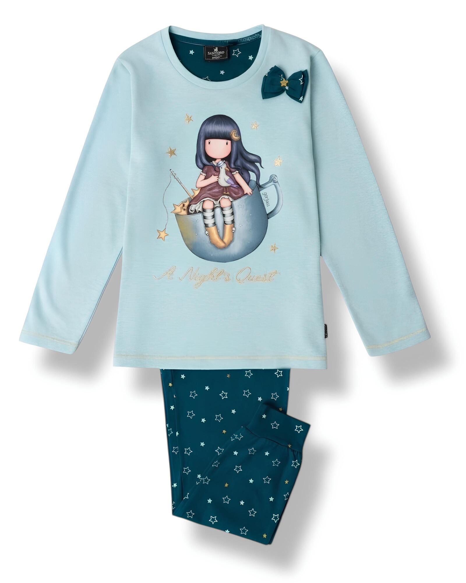 Pigiama bambina Santoro Gorjuss invernale in caldo cotone Art. 63408