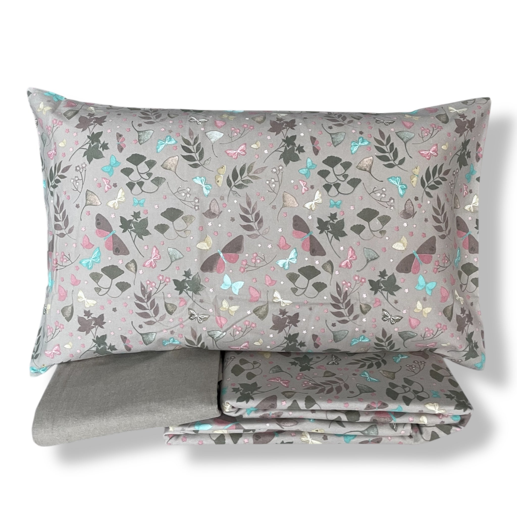 Double Sheet Set in Flannel Rebecca Home Art. Zigzag