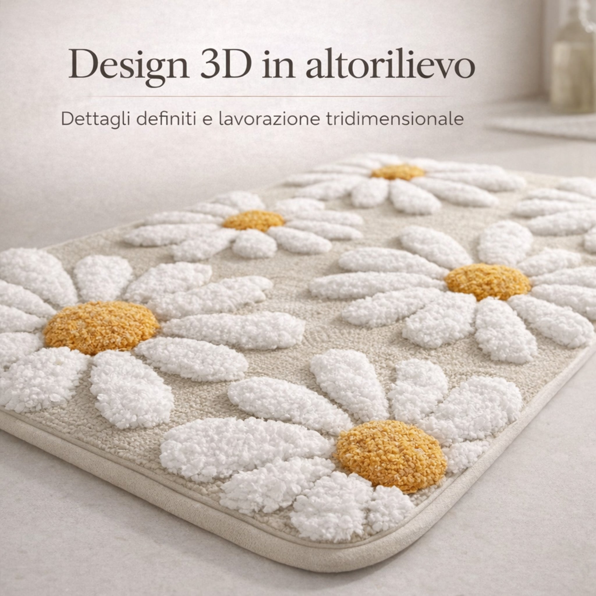 Tappeto Bagno Fancy Home Art. Camaleonte 1 con fondo antiscivolo 50x80 cm