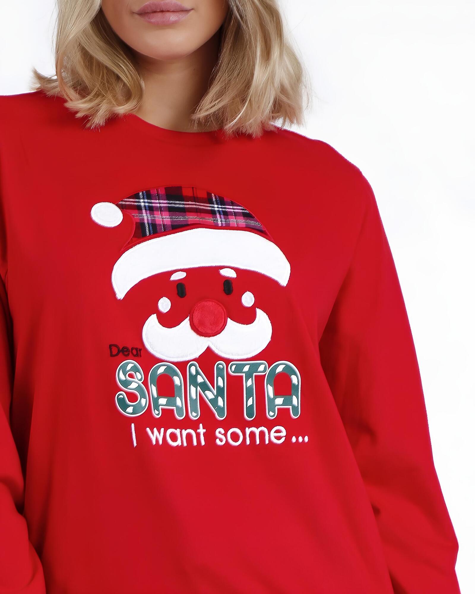 Pigiama donna invernale in caldo cotone natalizio di Admas Art. 56242