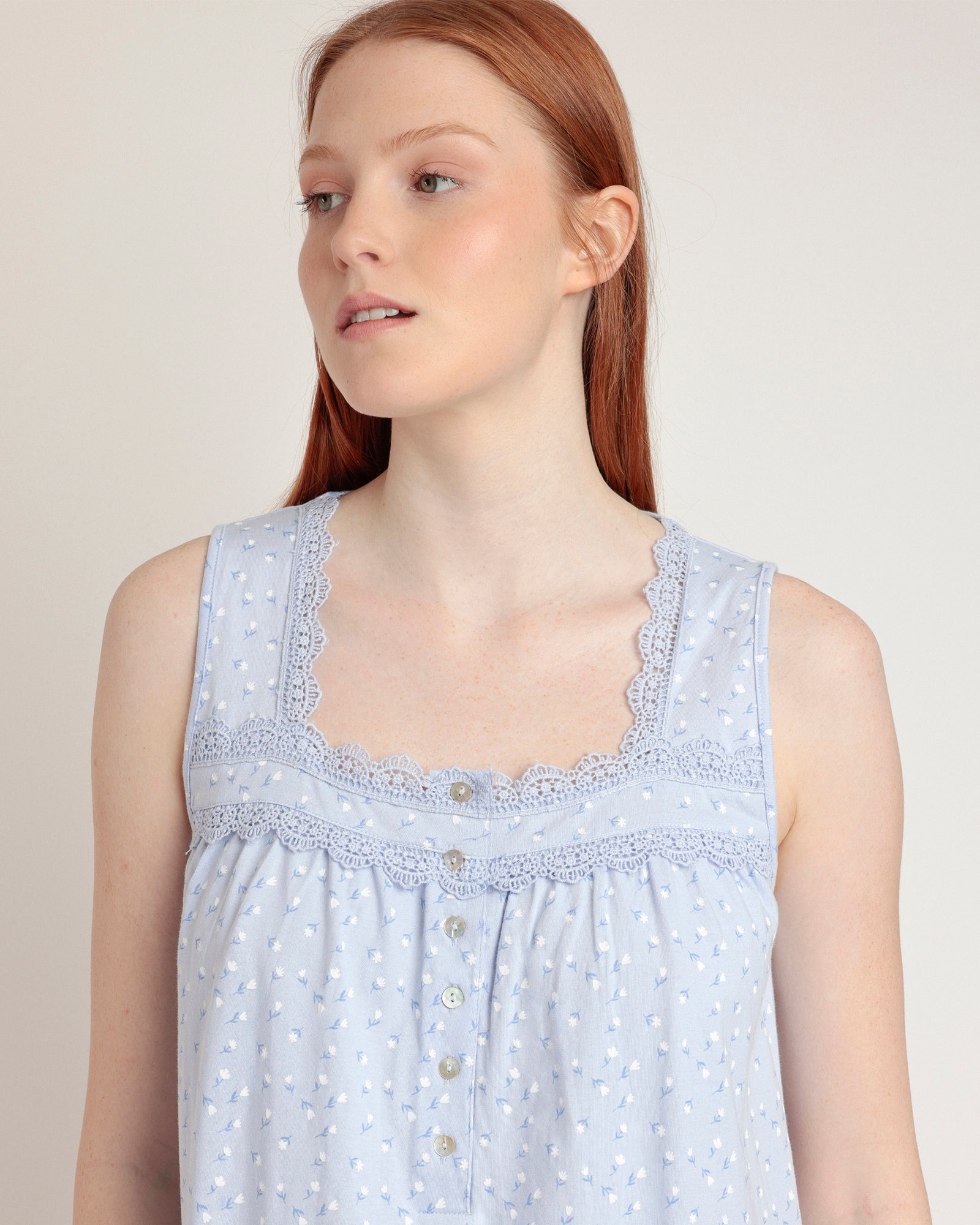 Camicia da notte donna in cotone giromanica di Admas Art. 61340