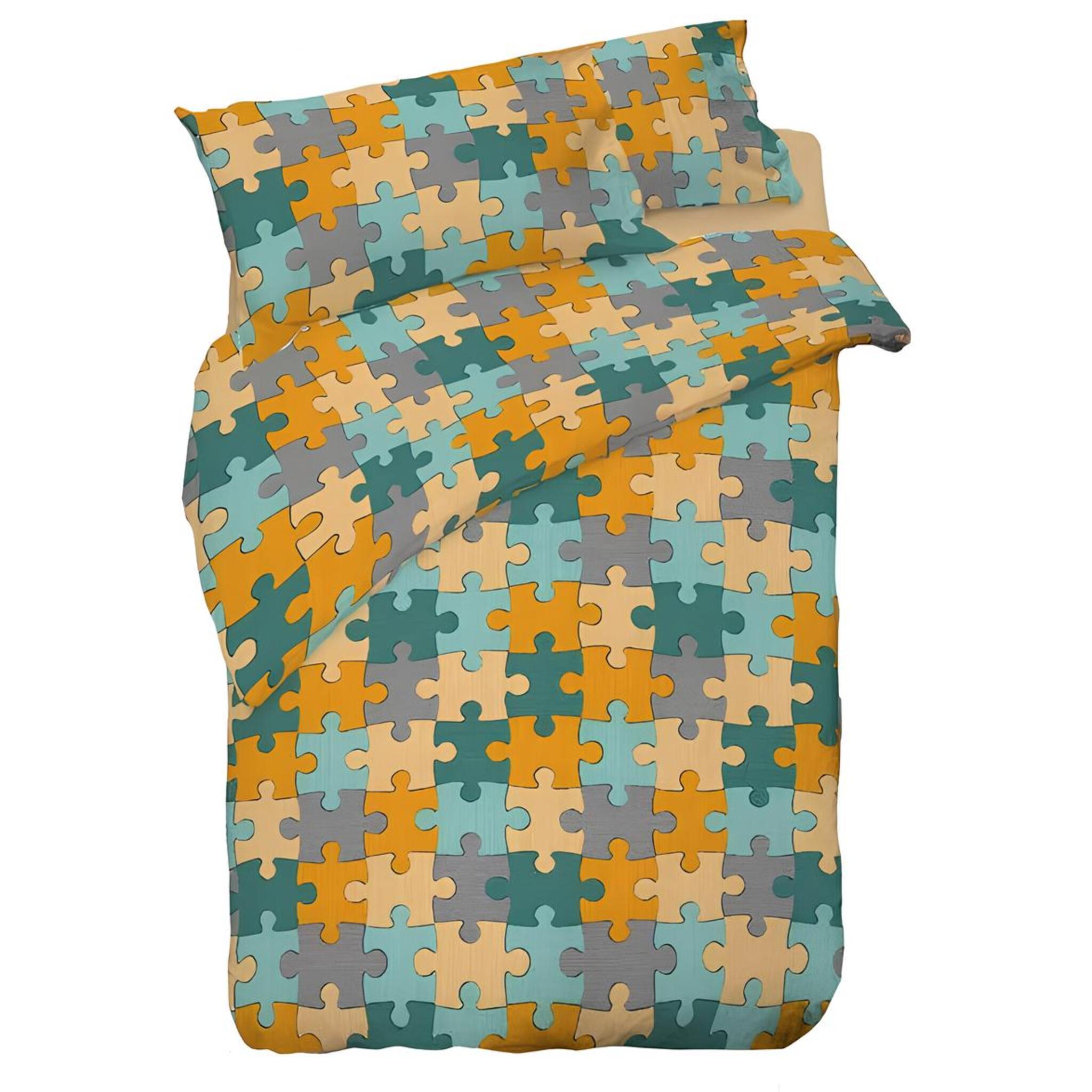 Completo Lenzuola Letto singolo 100% Cotone Zambaiti Art. Break