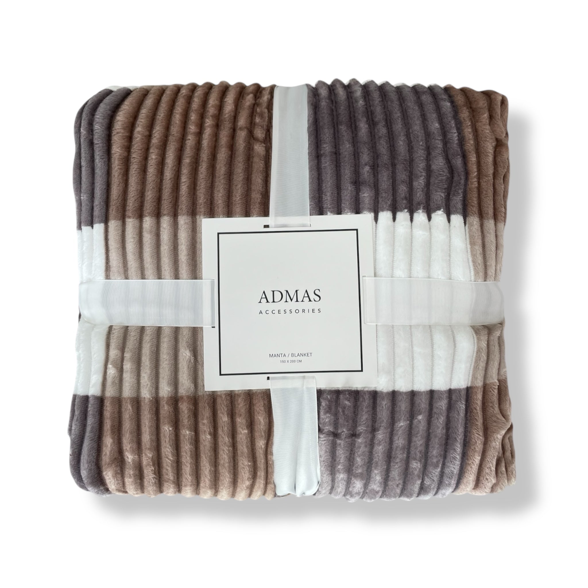 Plaid Admas coperta in pile vellutato e retro in sherpa Art. 69039