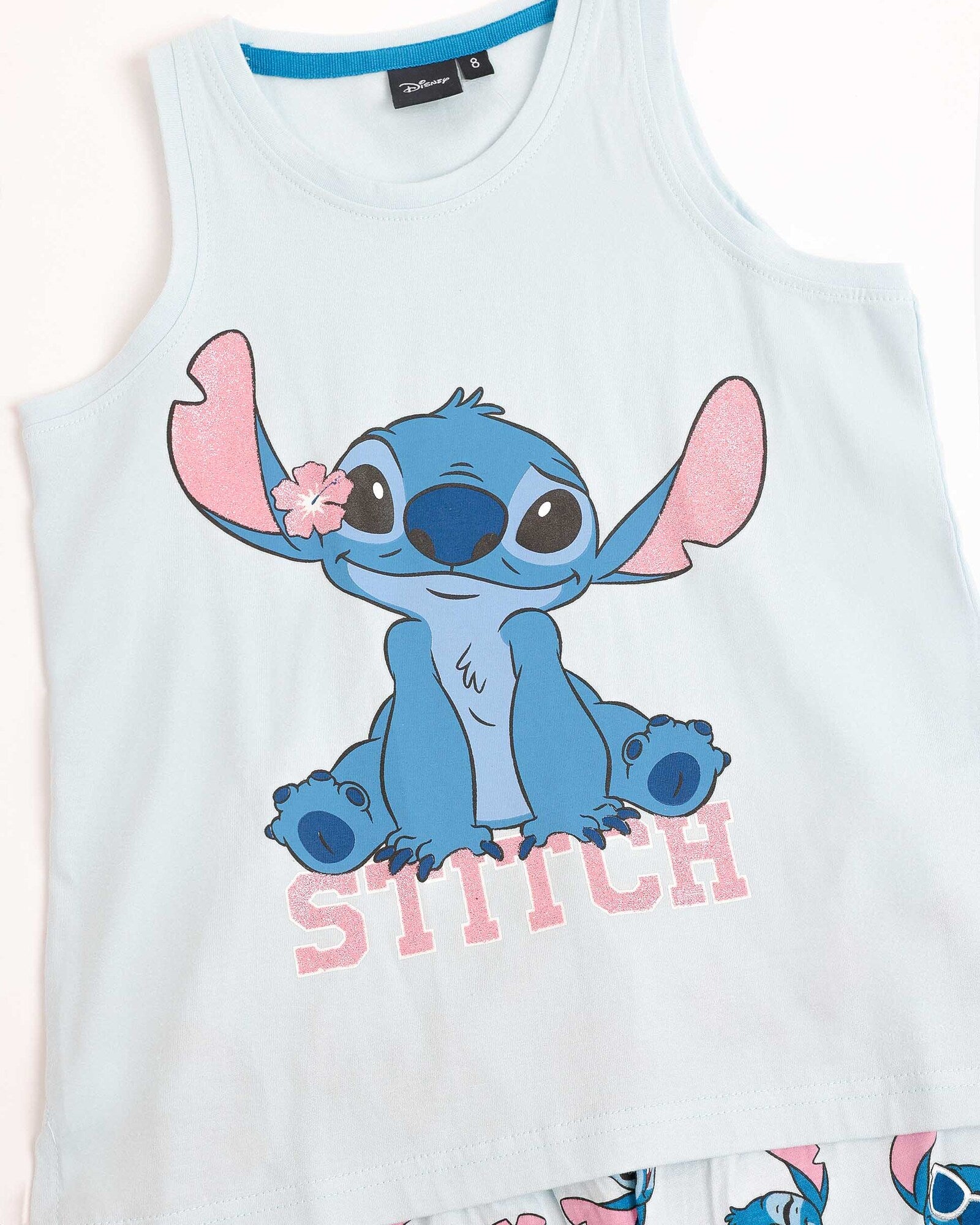 Pigiama bambina estivo Disney Stitch in cotone Art. 63254