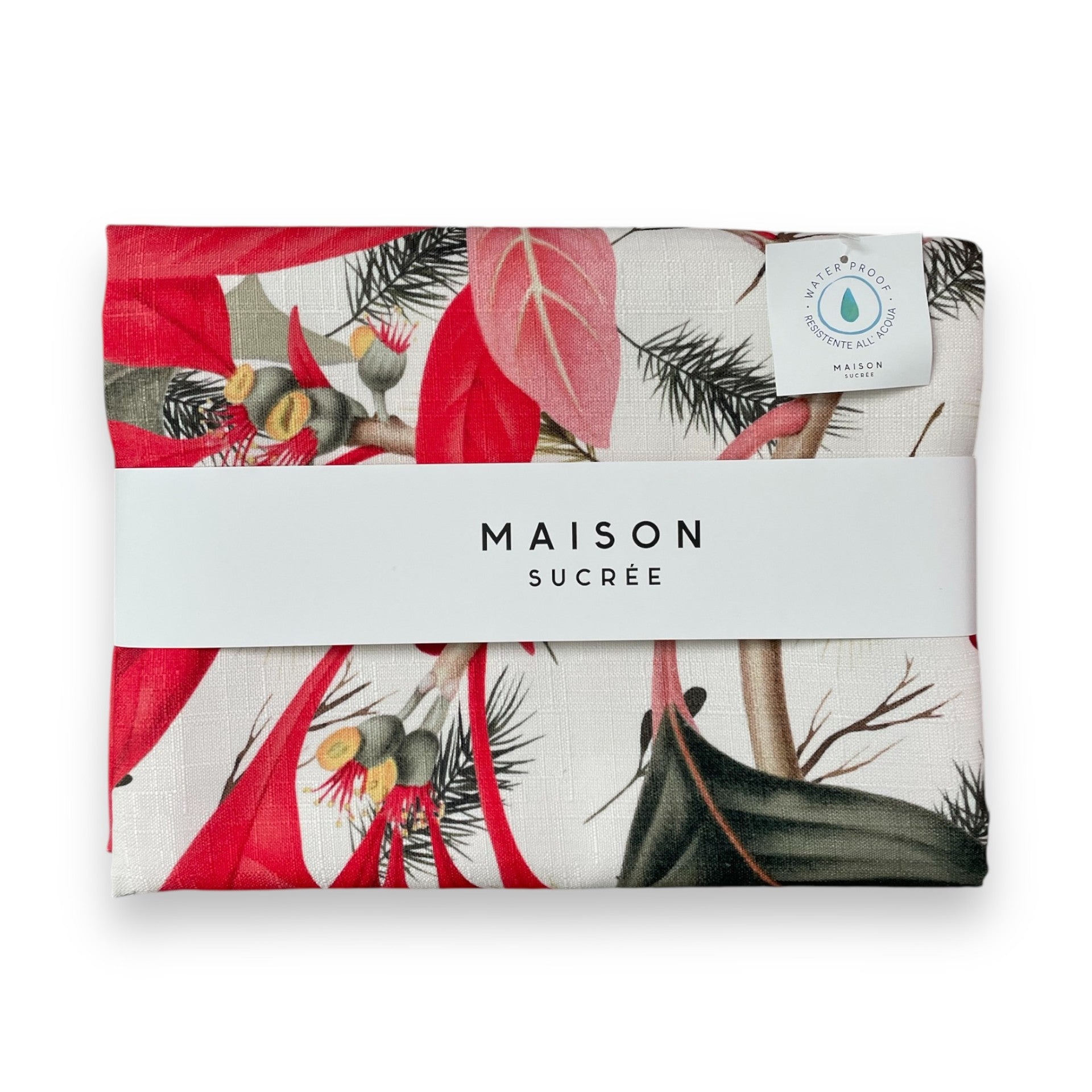 Waterproof stain-resistant tablecloth digital print by Maison Sucrée Art. Oltremare