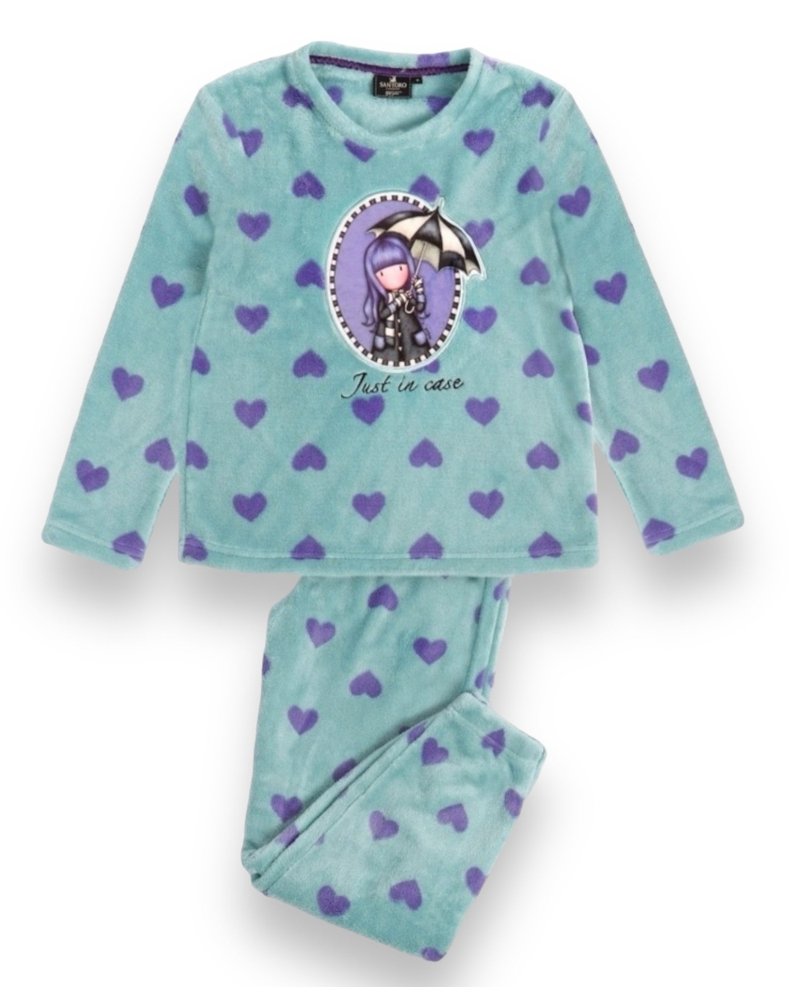 Pigiama Bambina Gorjuss invernale in pile coral Santoro Art. 60845