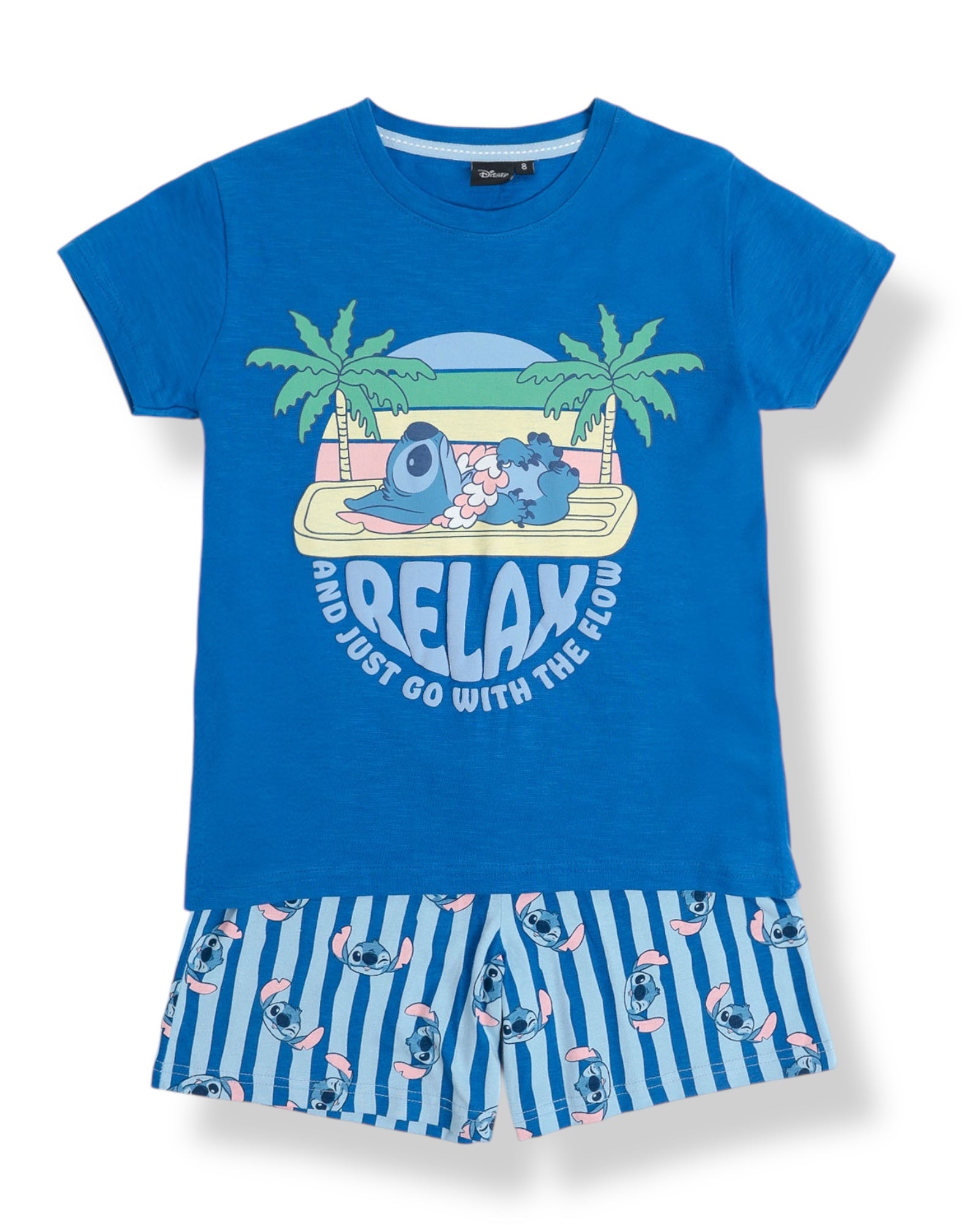 Pigiama bambino estivo Disney Stitch in cotone Art. 63231