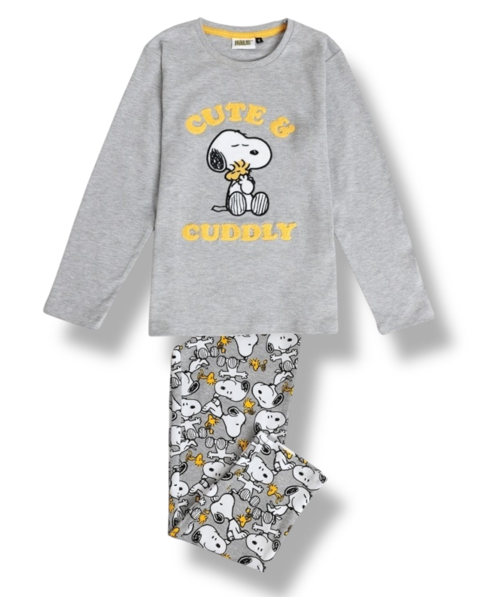Pigiama bambina invernale di Snoopy in caldo cotone Art. 62455