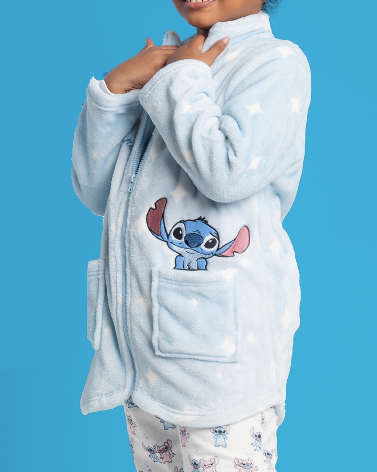 Vestaglia bambina Disney Lilo & Stitch invernale in Coral Art. 67142