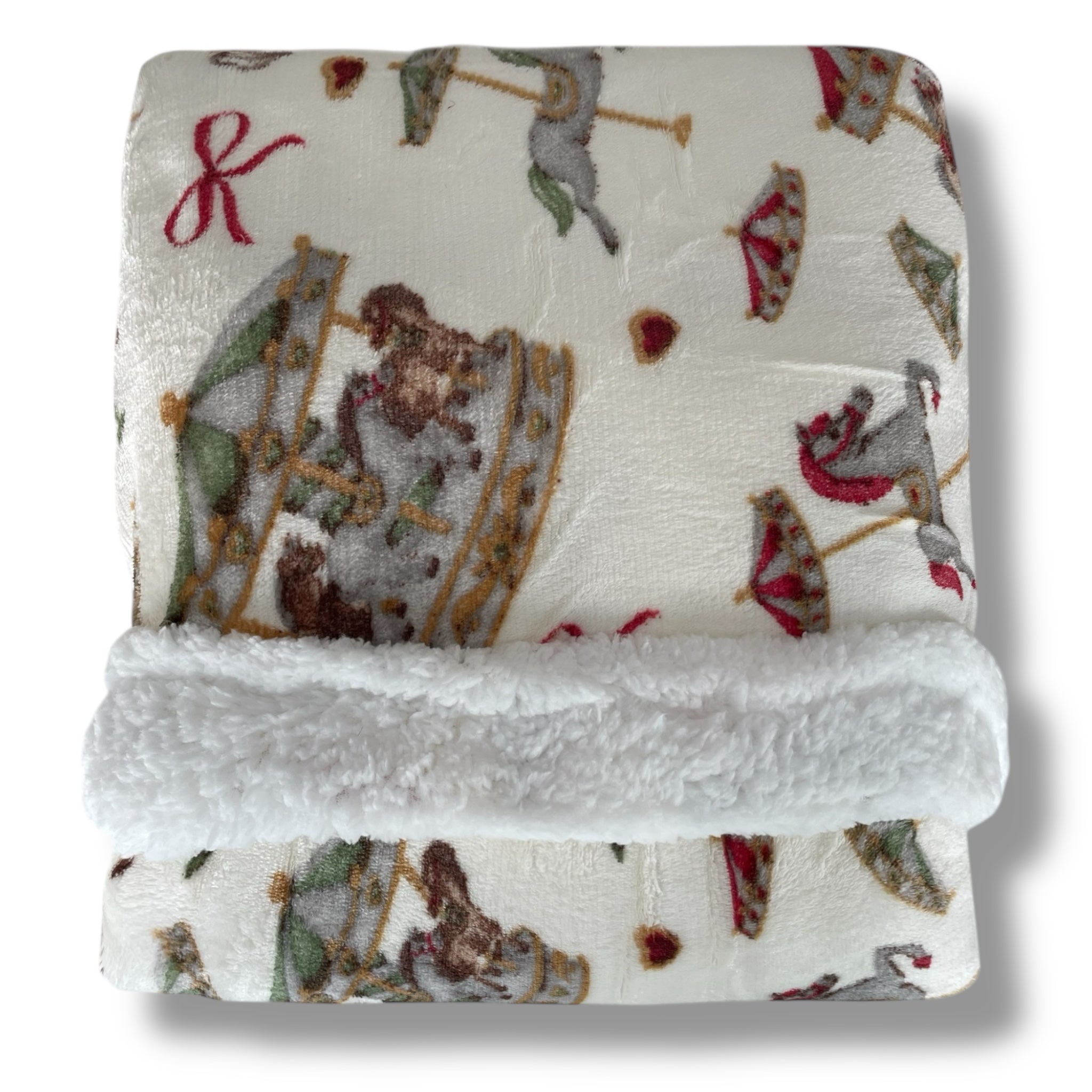 Plaid Admas chenille velvet blanket with sherpa back Art. 69028