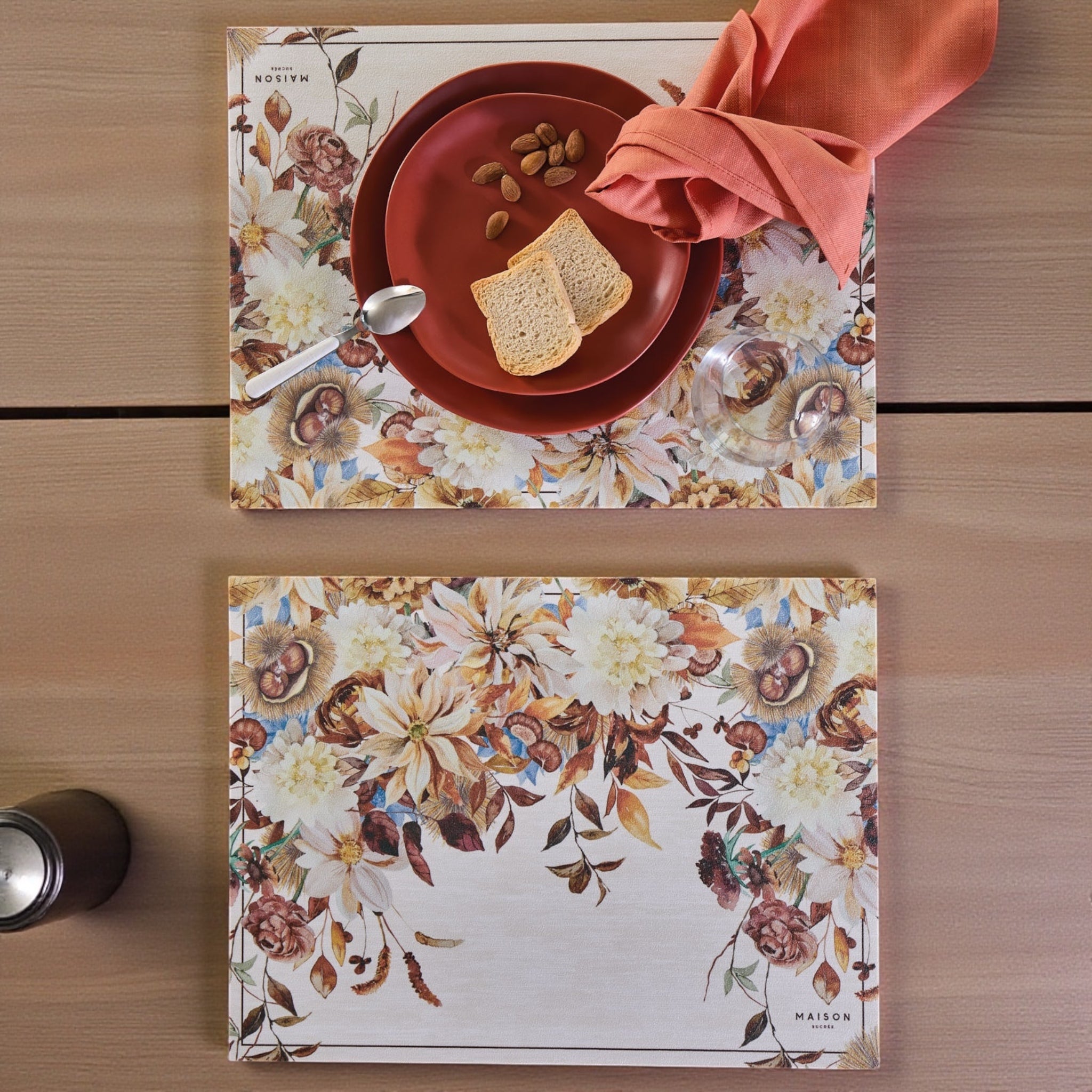 Tovagliette Americane antimacchia di Maison Sucrée in pvc 33x45 cm Equinozio