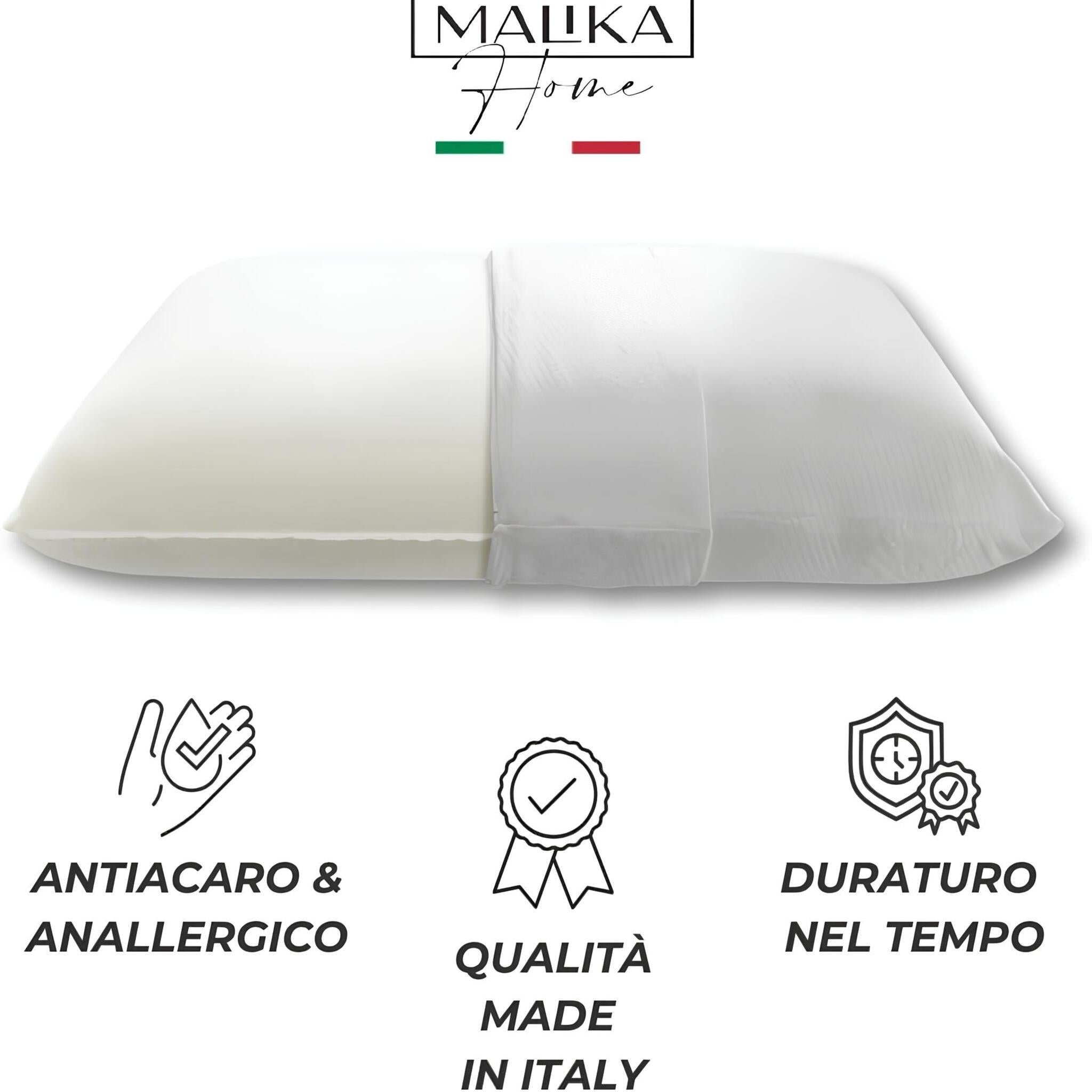 Guanciale in Memory Foam Ortopedico Antiacaro mod. Saponetta