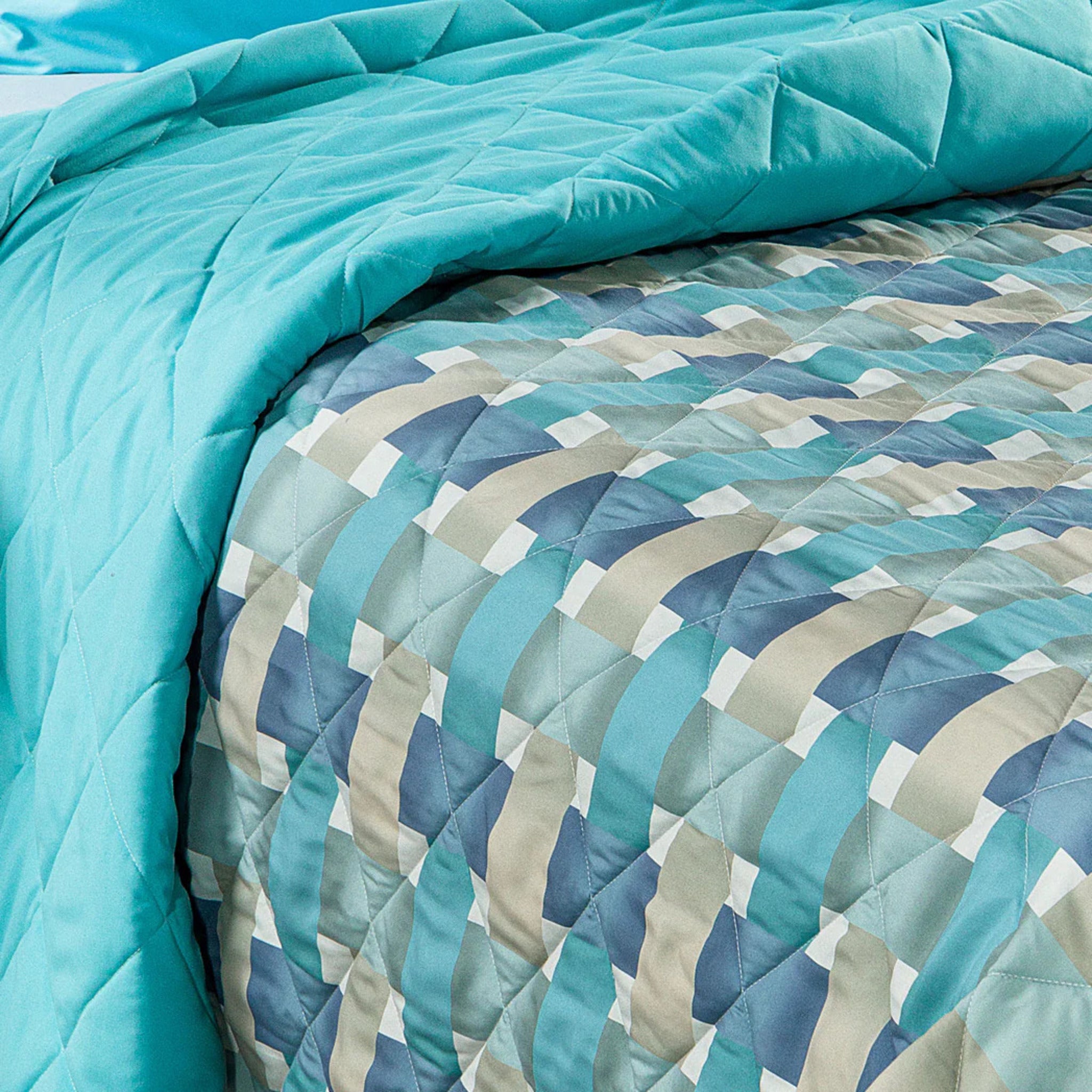 Copriletto Trapuntato Caleffi in microfibra Art. River dimensioni varie