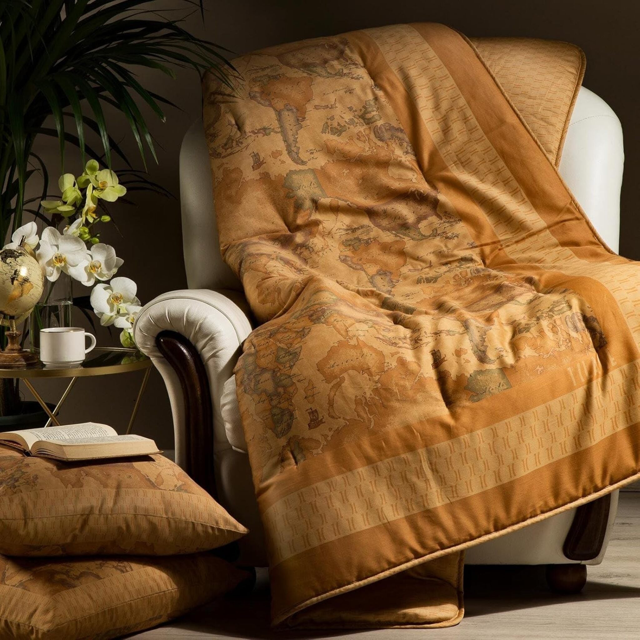 Plaid In Raso Di Cotone Geo Classic 130X170 Alviero Martini 1A Classe