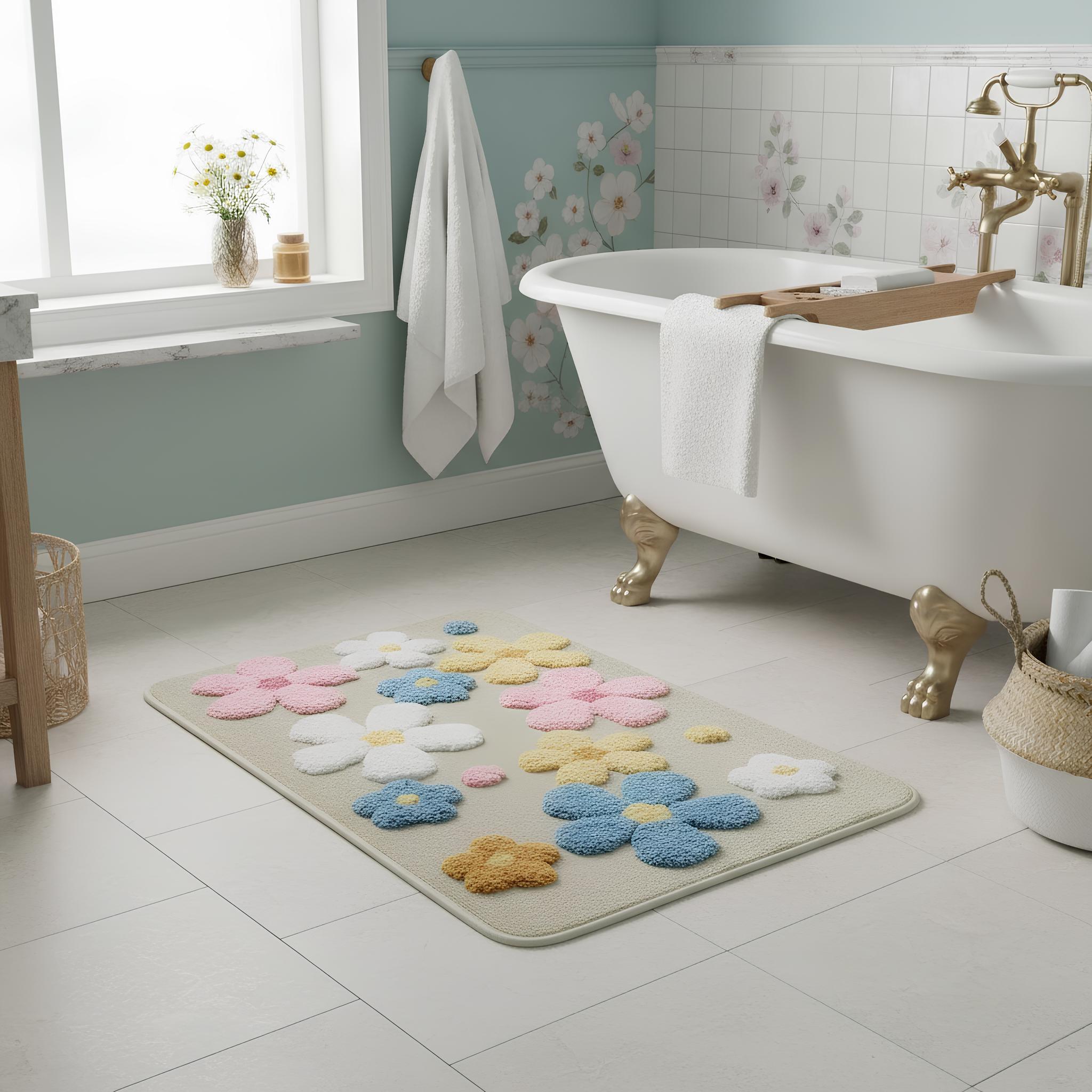 Ommda Tappetino Doccia Antiscivolo In Gomma Naturale - 80x80 Cm - Con 276 Ventose - Non Tossico, Antibatterico, Lavabile - Colore Verde Mela