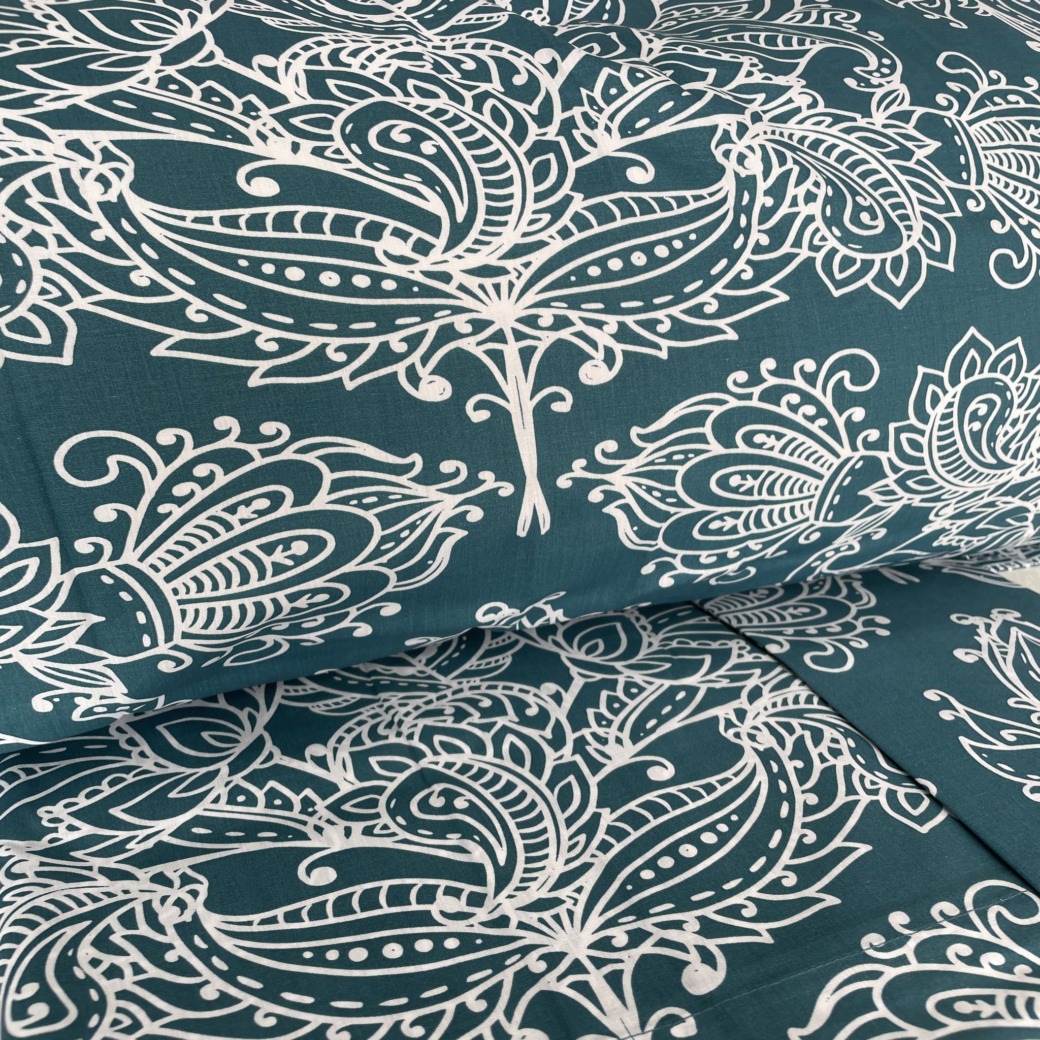 Rebecca Home Double Sheet Set in Cotton Percale Baroque Art