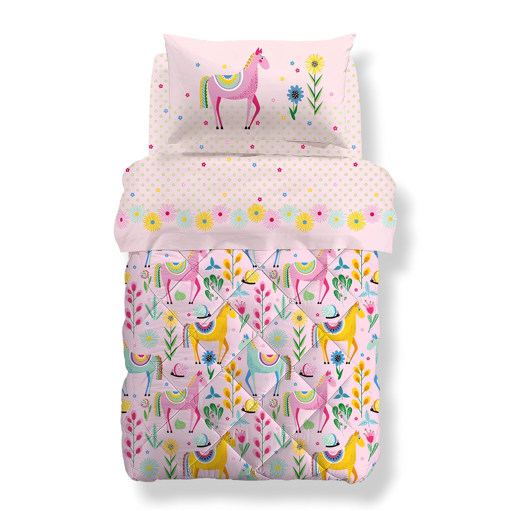 Trapunta invernale per letto singolo Caleffi in Cotone Art. Fantasy