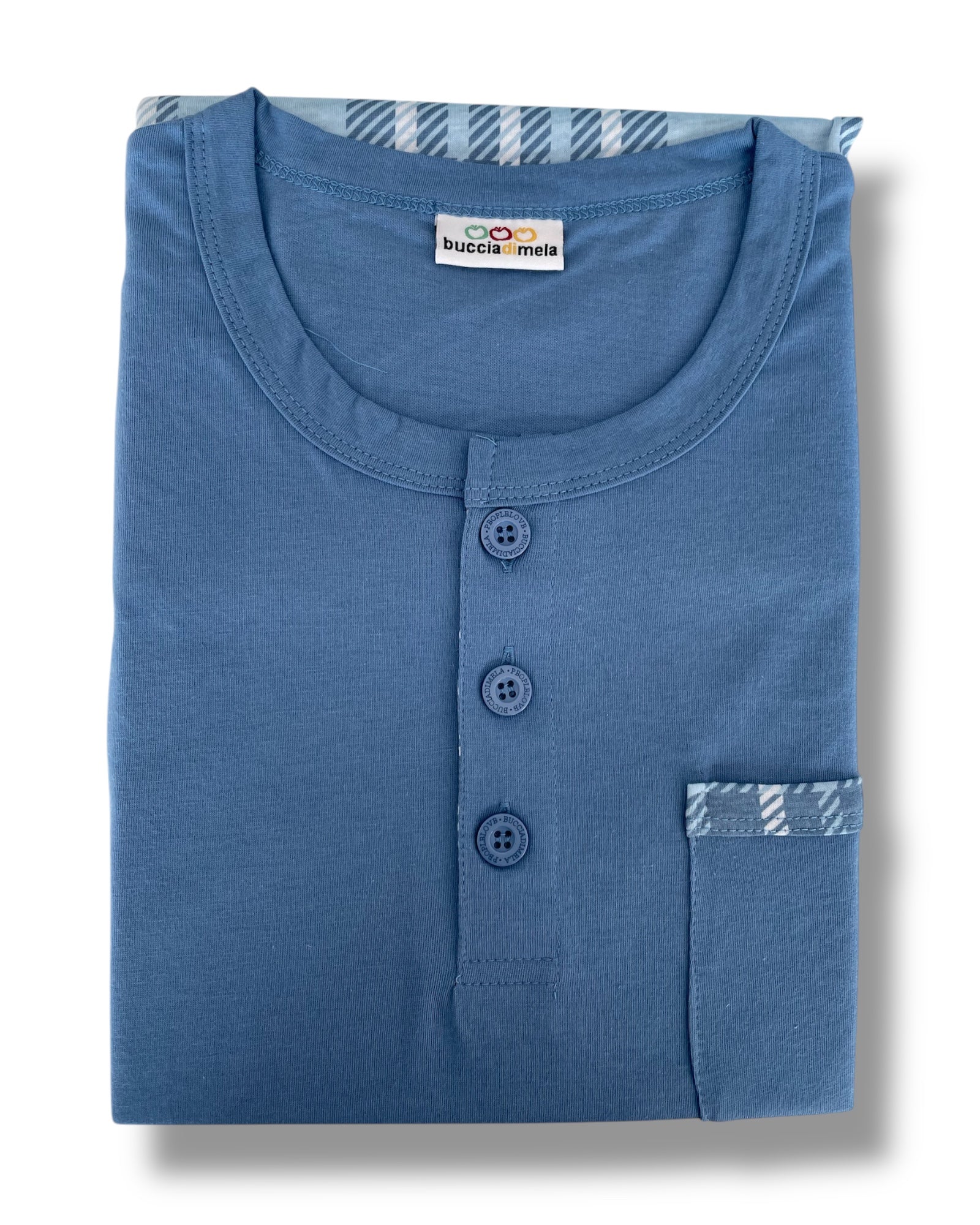 Pigiama uomo primavera estate in cotone Buccia di Mela 214 B