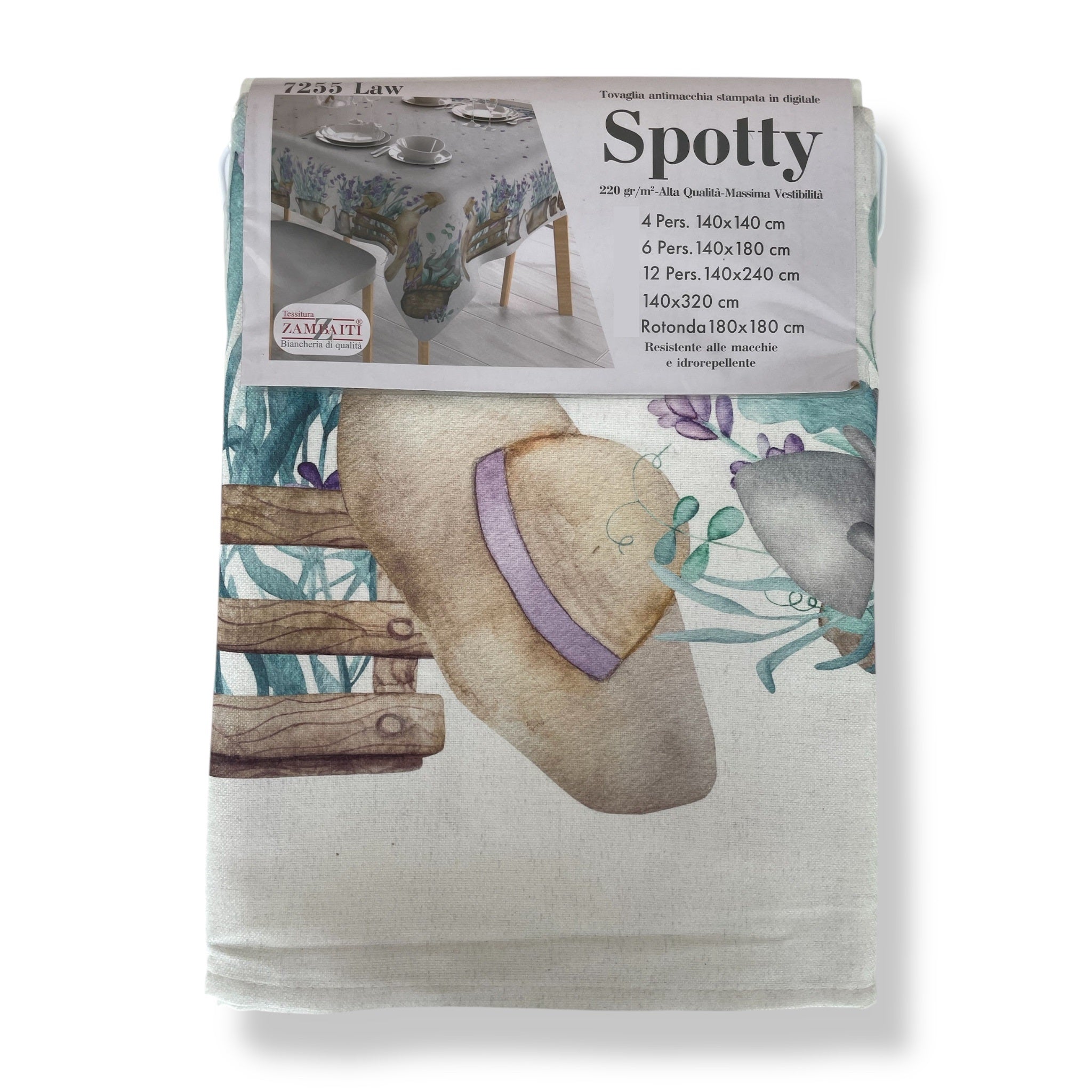 Tovaglia Antimacchia con stampa digitale Zambaiti Art. Law Dimensioni varie