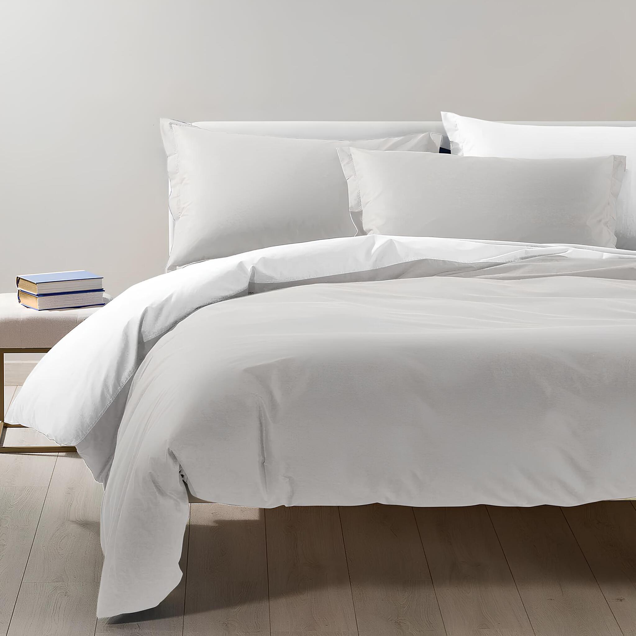 Completo copripiumino matrimoniale Caleffi in 100% cotone Art. Bicolor