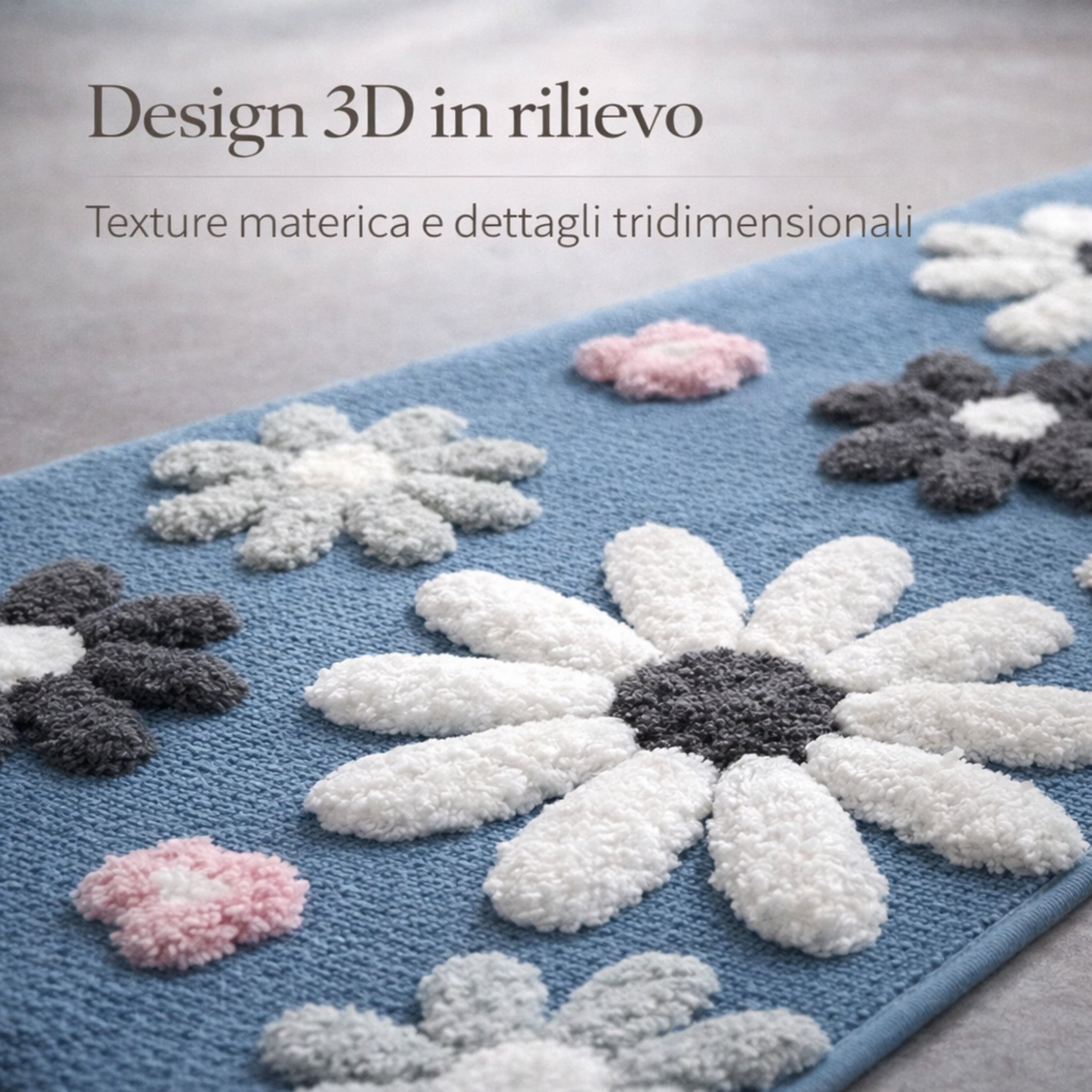 Tappeto Bagno Fancy Home Art. Camaleonte 6 con fondo antiscivolo 50x80 cm