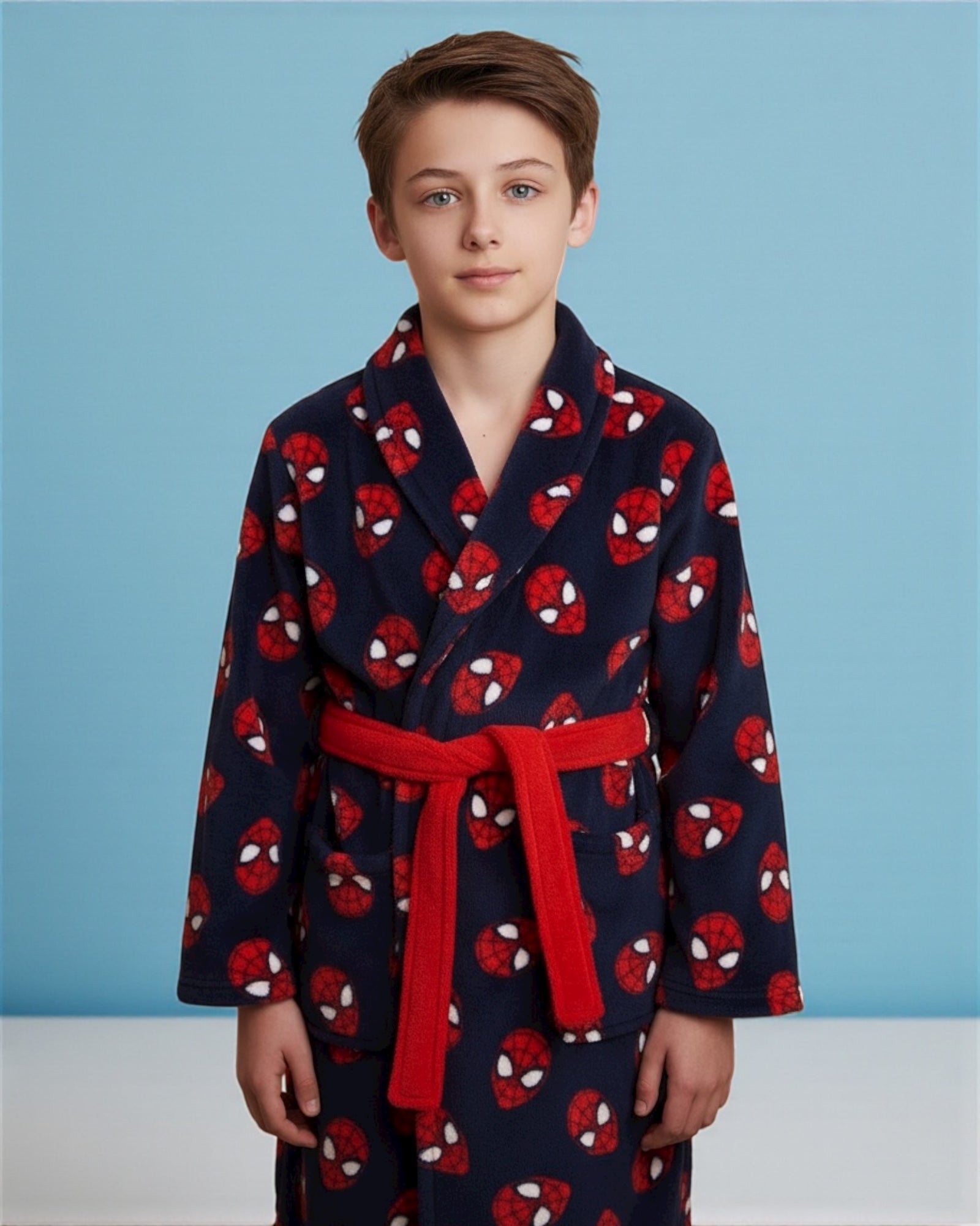 Vestaglia bambino Spiderman Marvel invernale in Pile Coral