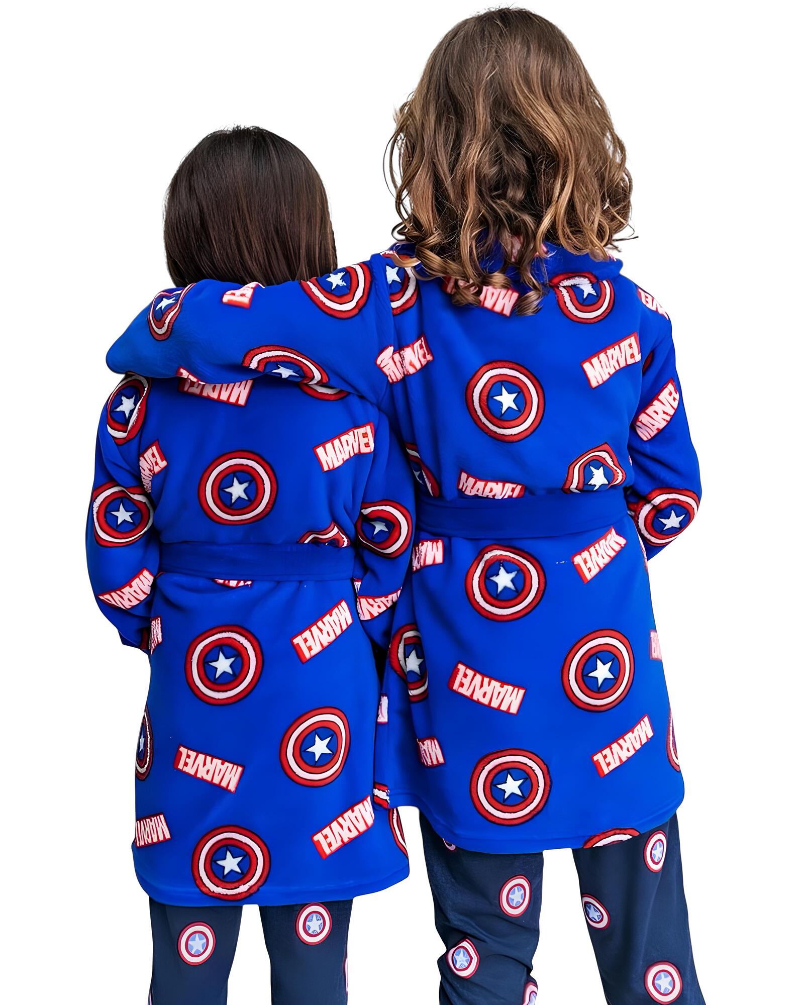 Vestaglia bambino Capitan America Marvel invernale in Pile Coral