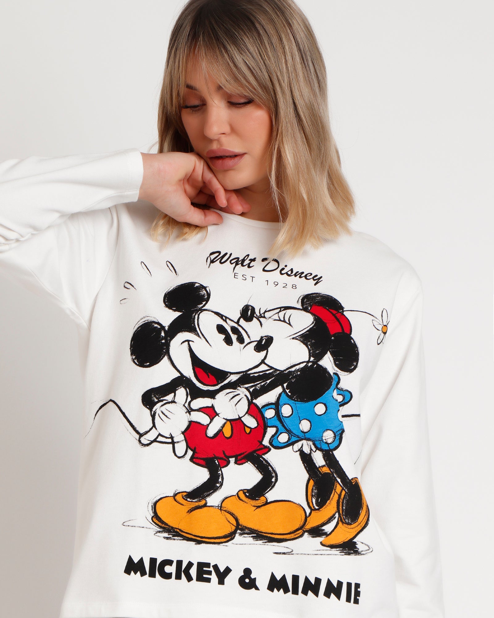 Disney winter women's pajamas in warm cotton Art. 60571