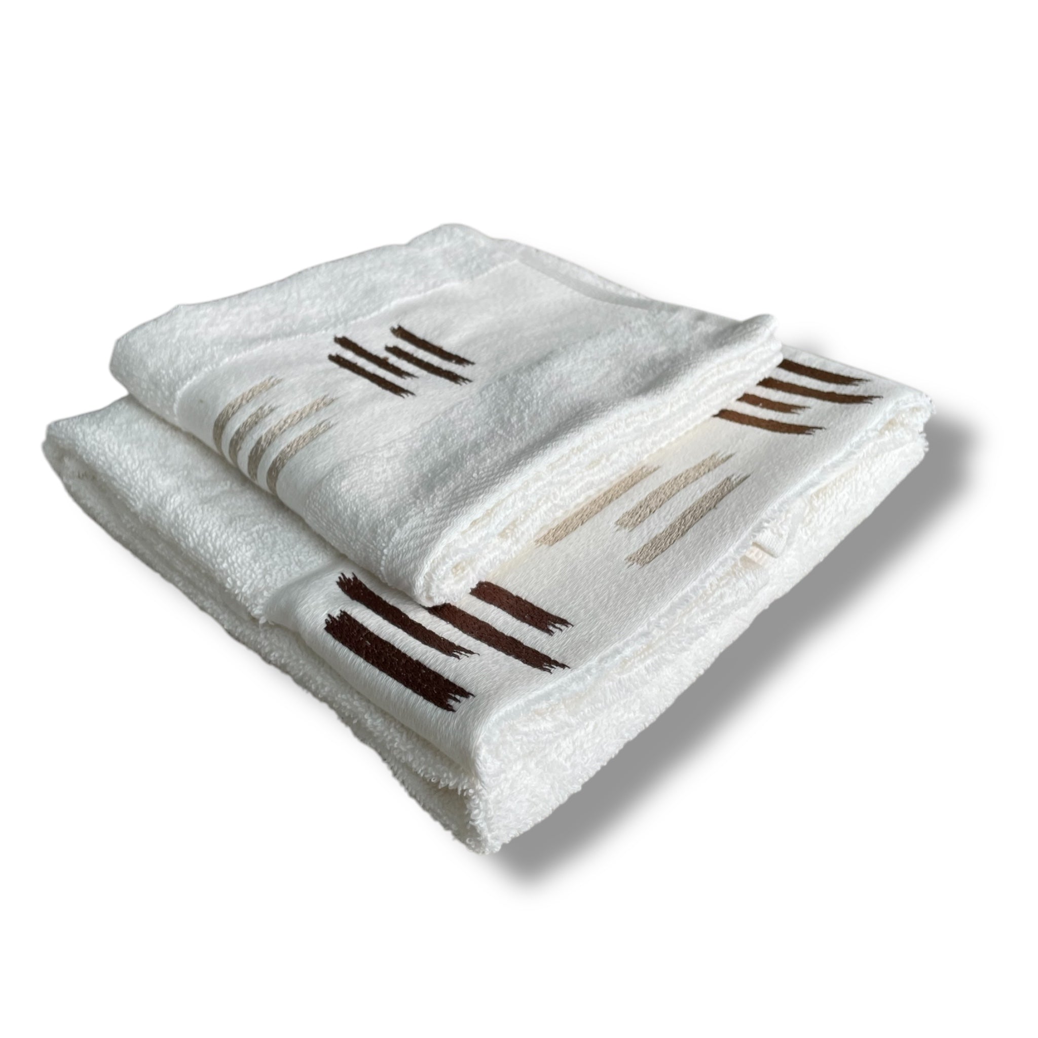 1+1 Face and Guest Towel Set 100% Cotton Terry by Maison Sucrée Art. Pepe Col. Wisteria