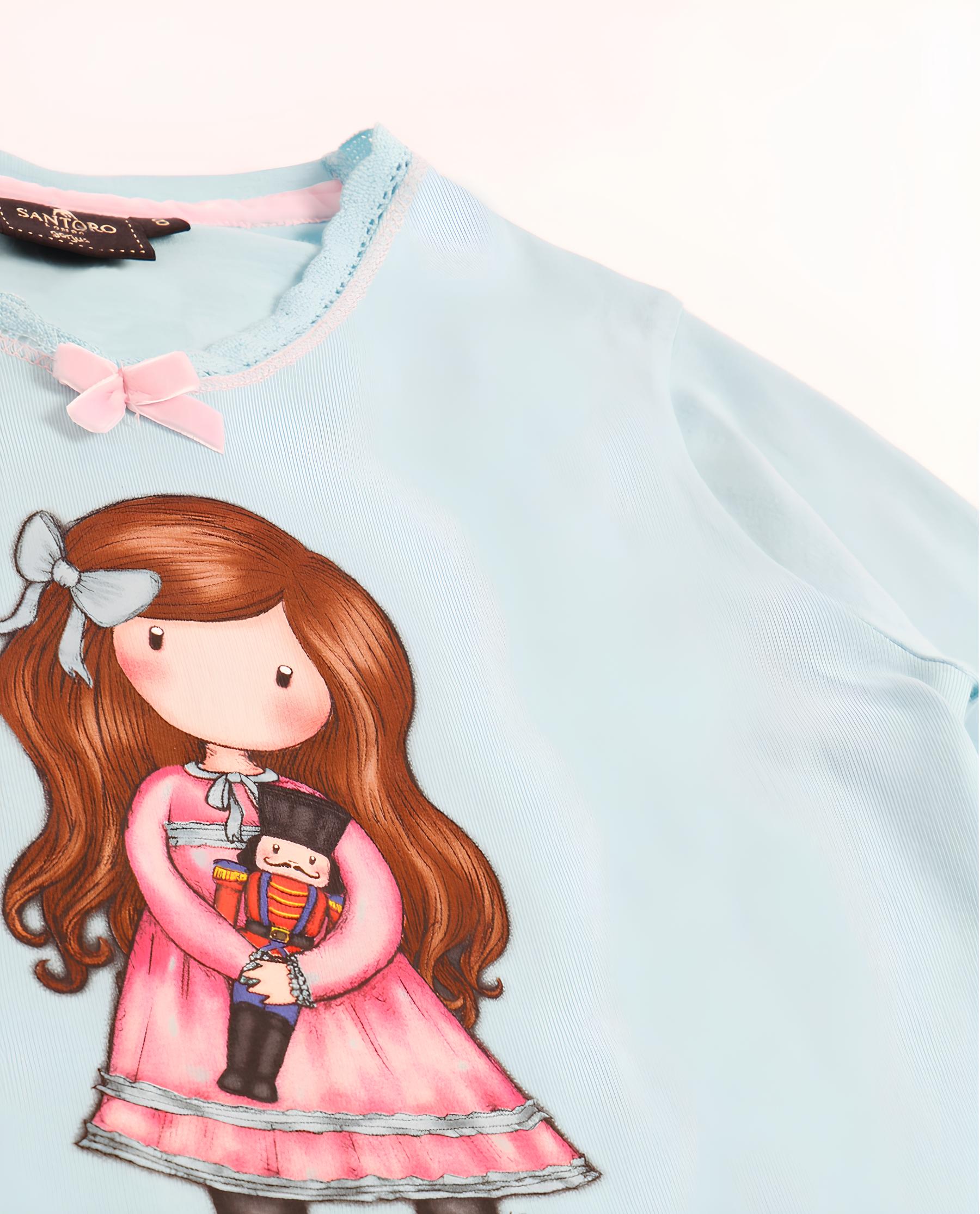 Pigiama bambina Santoro Gorjuss invernale in caldo cotone Art. 60837