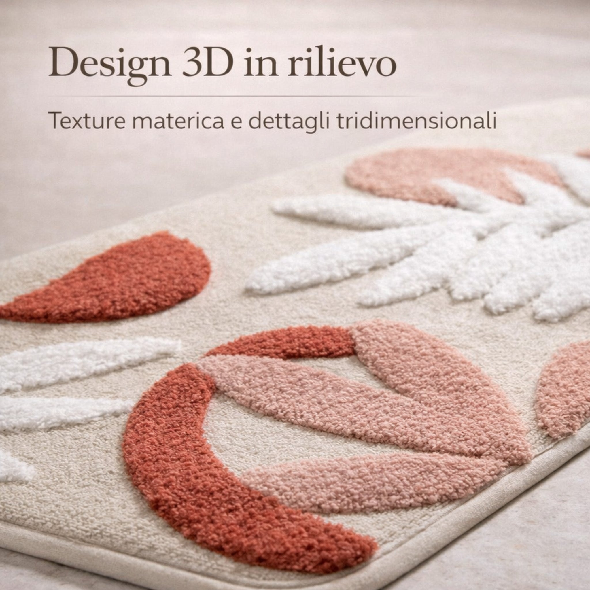 Tappeto Bagno Fancy Home Art. Camaleonte 3 con fondo antiscivolo 50x80 cm