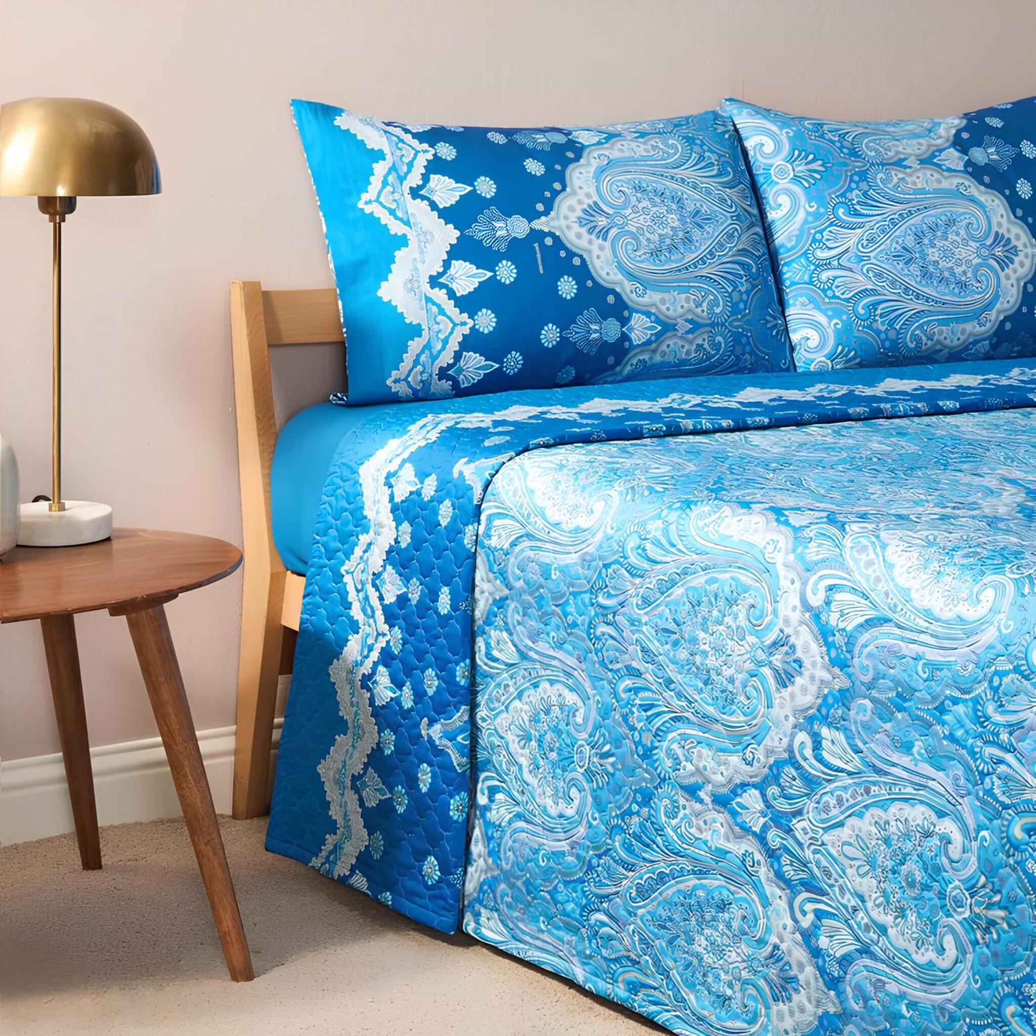 Bassetti Granfoulard Cotton Double Quilted Bedspread Art.Posillipo