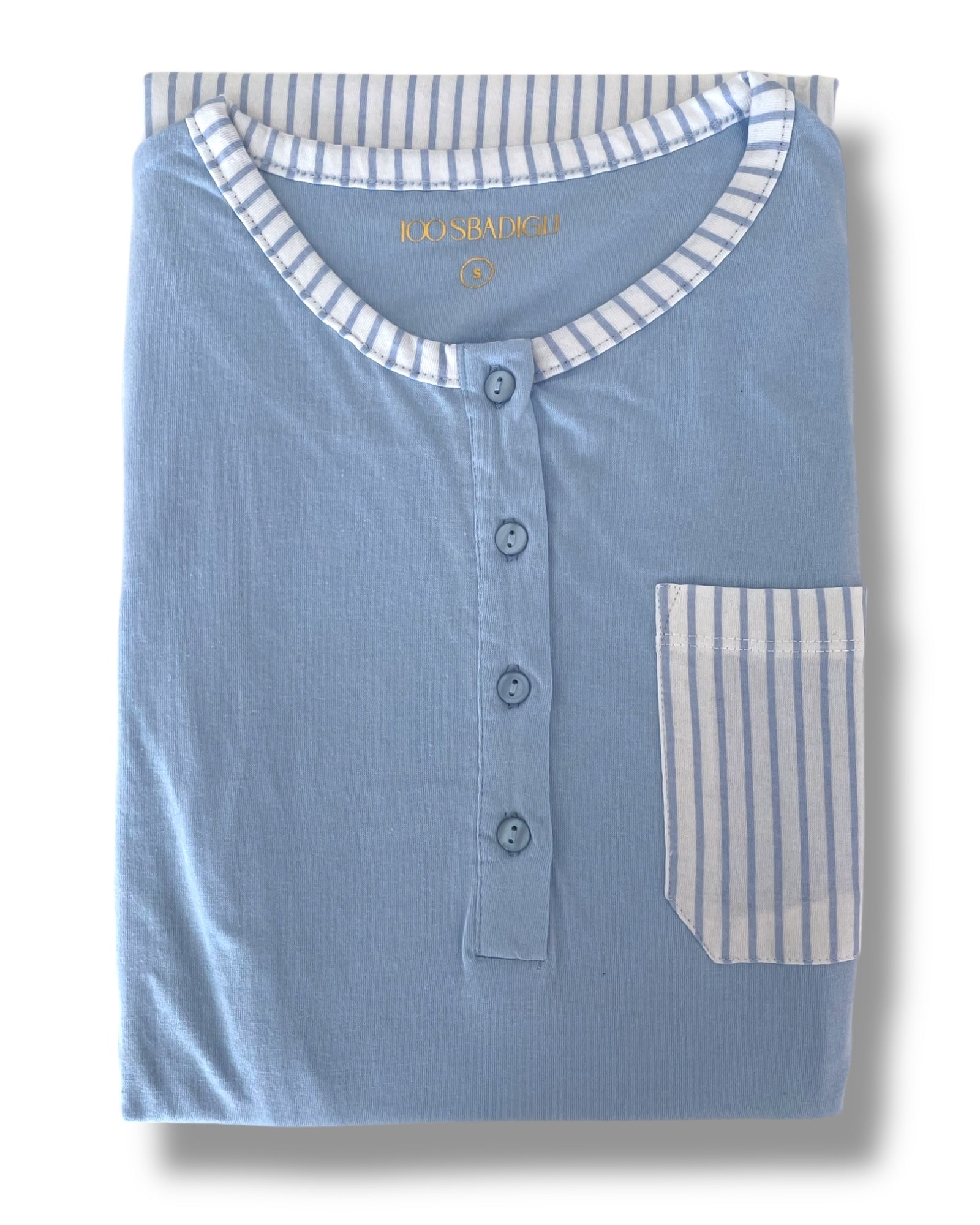 Pigiama donna primavera estate in cotone di 100 Sbadigli Art. DL 101