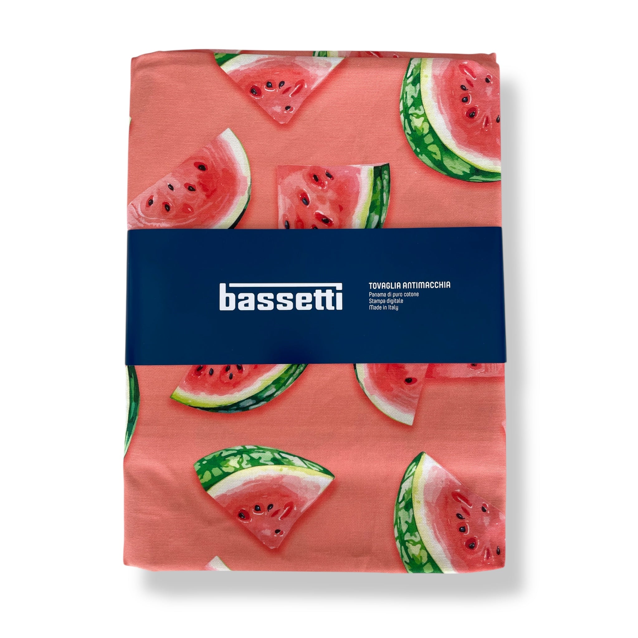 Bassetti rectangular tablecloth in cotton Art. Tomatoes