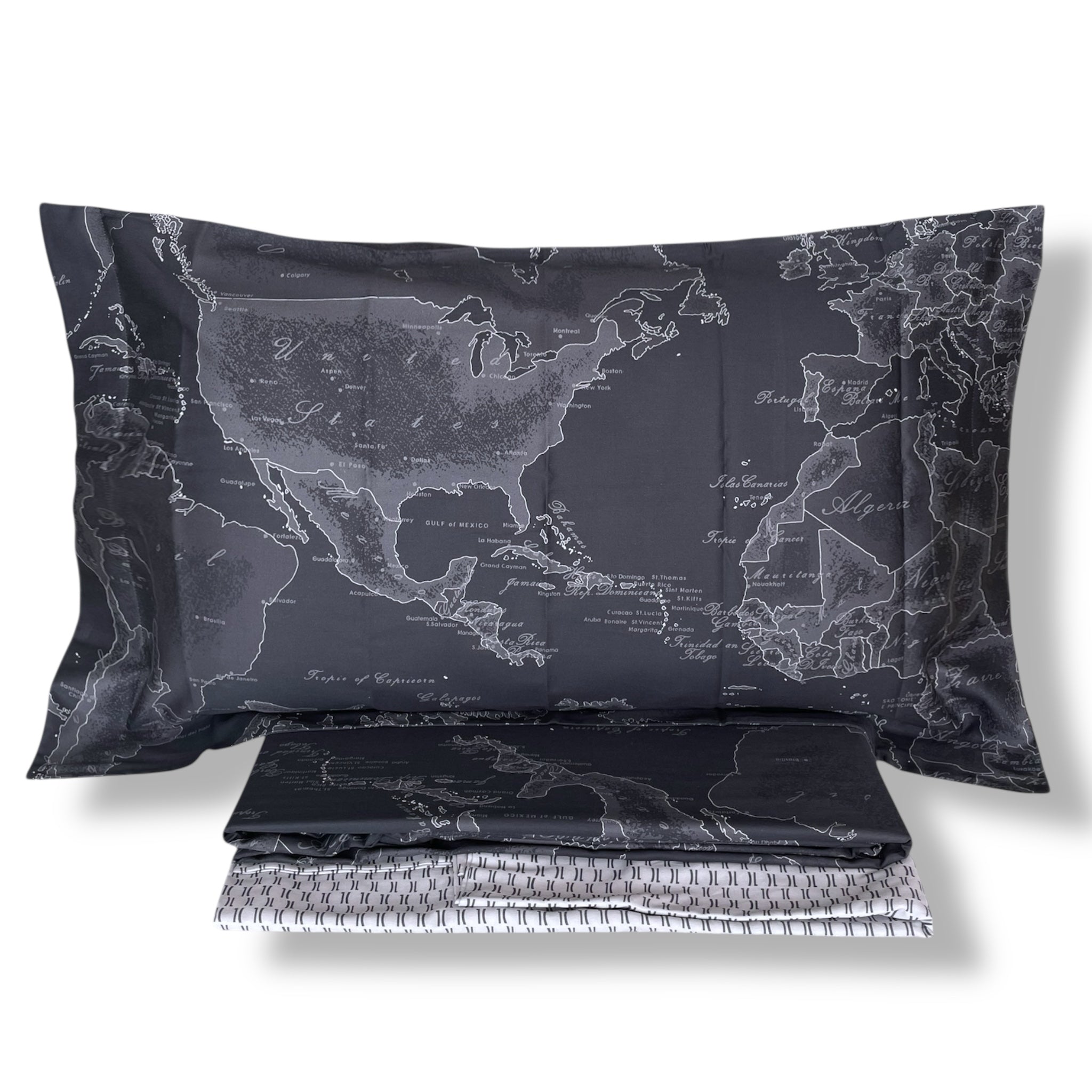 Mirabello double duvet cover set in cotton satin Art. Golden Flowers